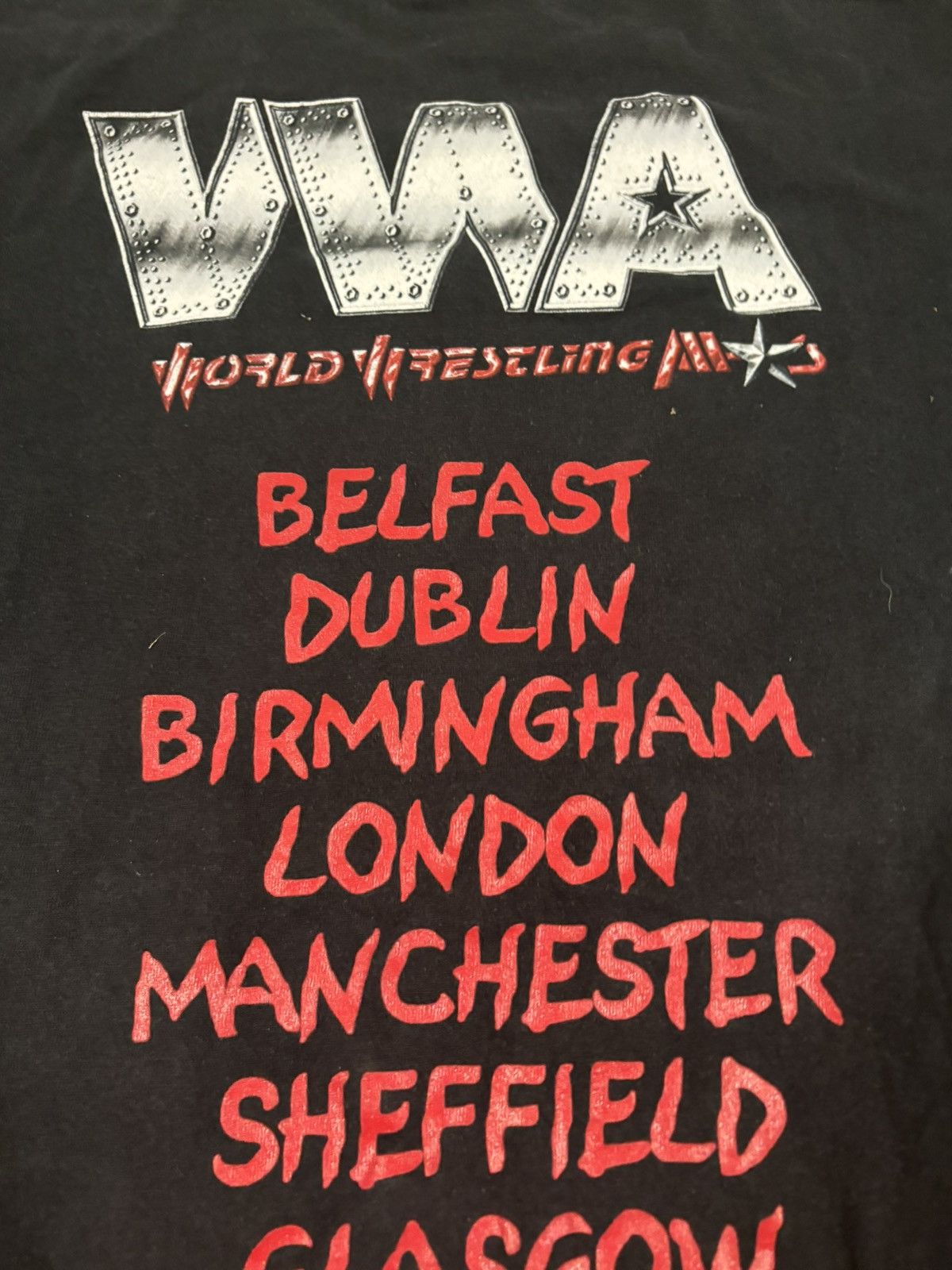Vintage × WWE Vintage Word Wrestling All Stars Y2K WWE Tee Size US S / EU 44-46 / 1 - 15 Thumbnail