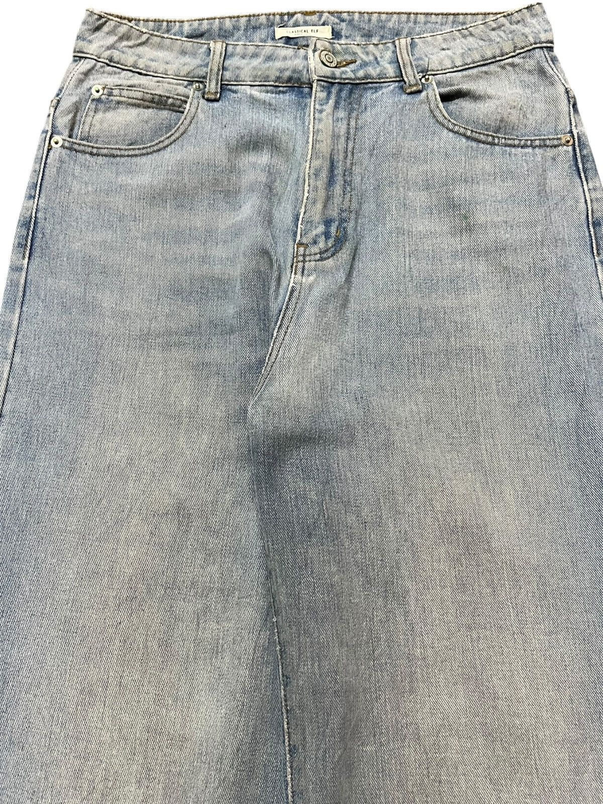 JB Classics Vintage Classic Elf Baggy Wide Leg Skater Oily Denim Size US 30 / EU 46 - 2 Thumbnail