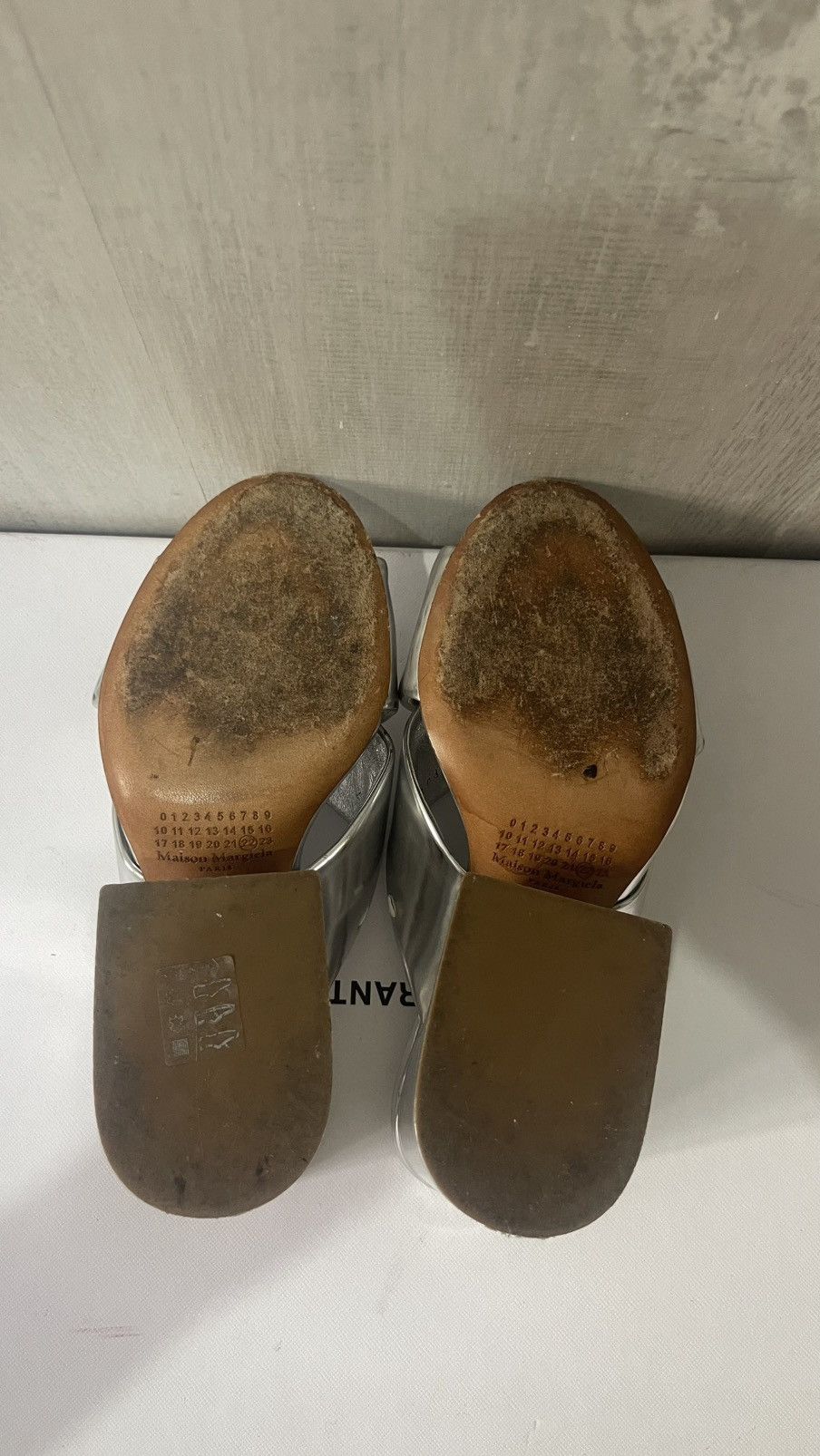Maison Margiela Maison margiela silver crossover heels Size US 7 / IT 37 - 5 Thumbnail