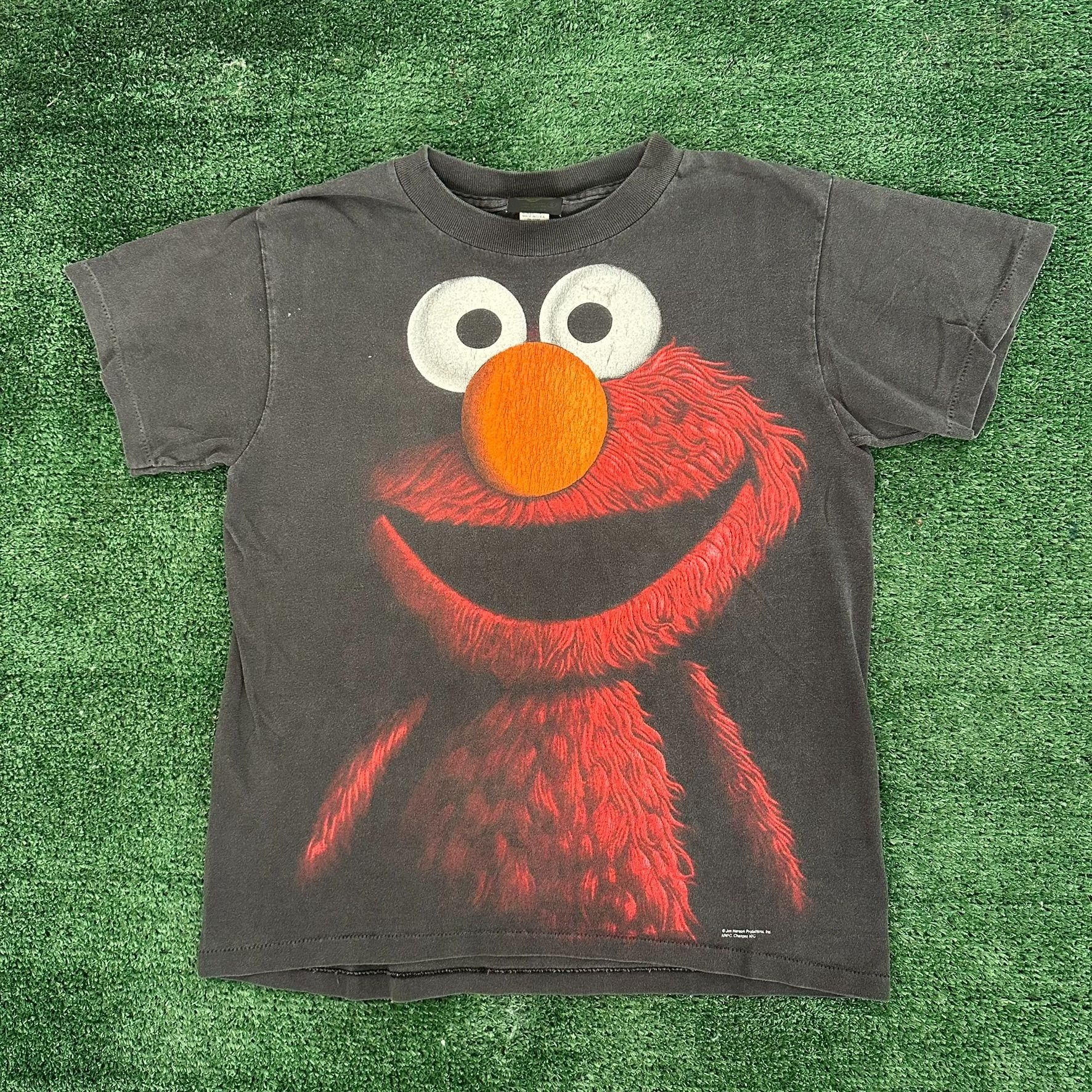 Changes Vintage 90s Elmo Shadow Big Print T-Shirt Single Stitch Grun Size US S / EU 44-46 / 1 - 1 Thumbnail