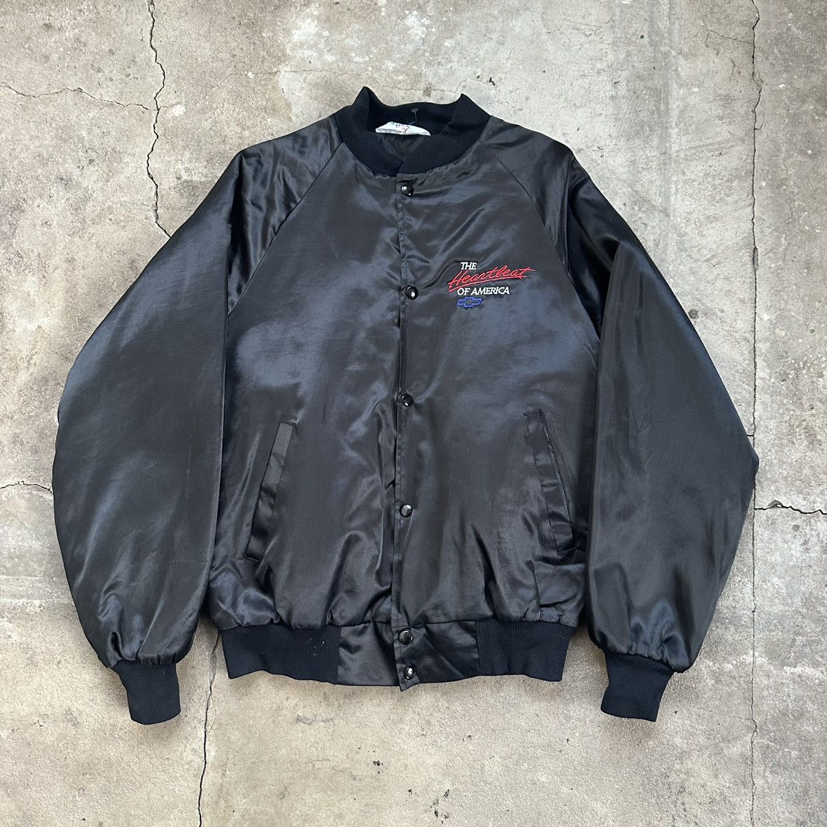 Chevrolet × Vintage Chevrolet Heartbeat of America light bomber jacket vintage Size US M / EU 48-50 / 2 - 1 Thumbnail
