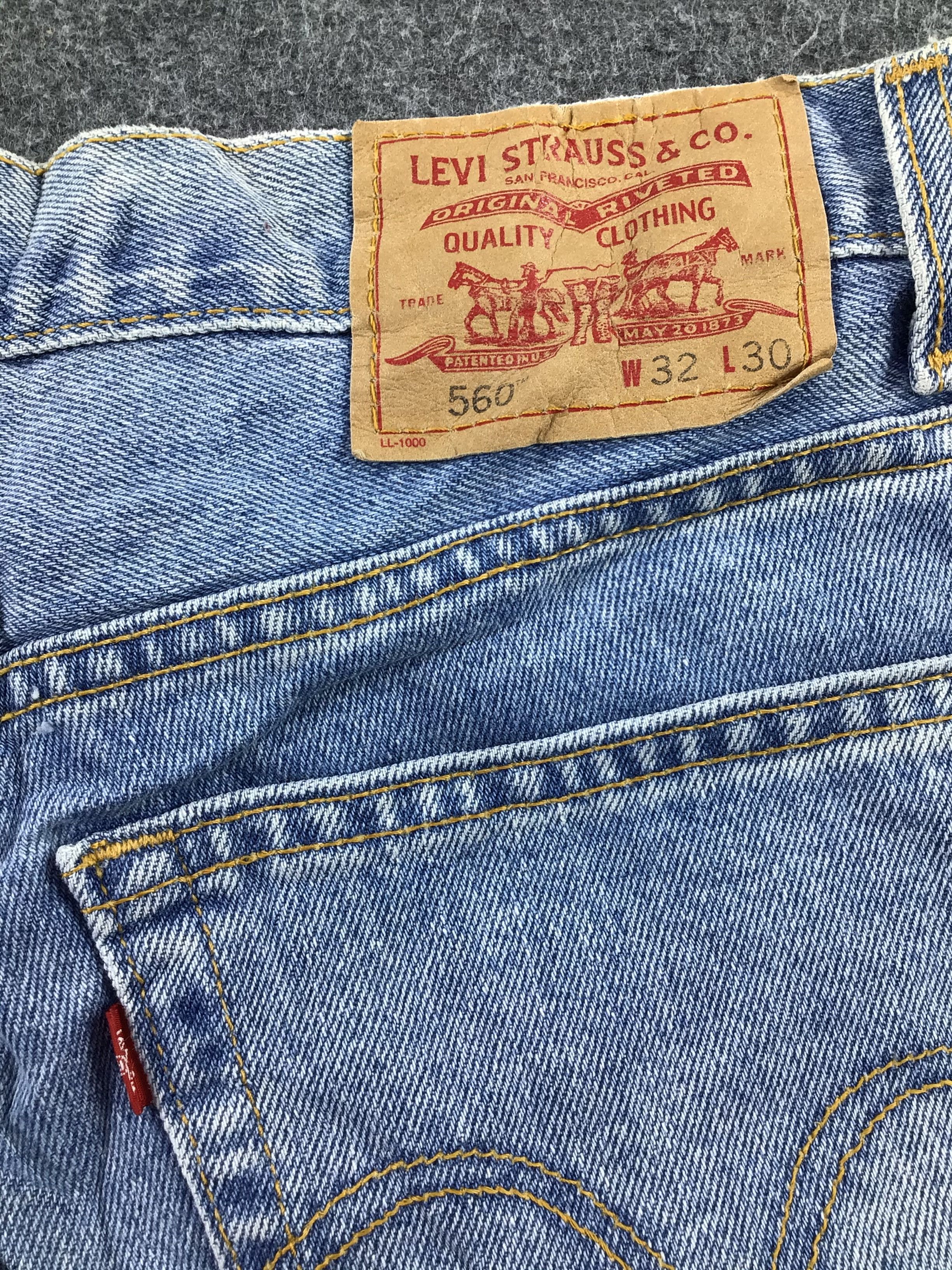 Levi's Vintage Levis 560 Jeans Medium Wash Denim KJ202 Size US 32 / EU 48 - 5 Thumbnail