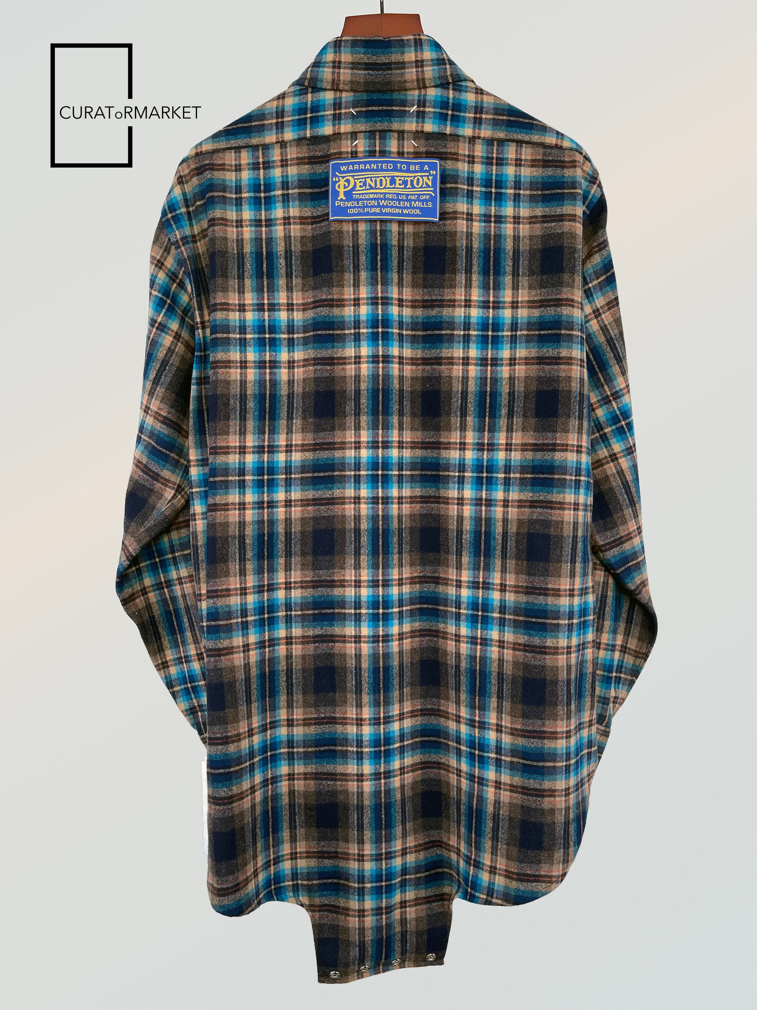 Maison Margiela EU50 RARE Pendleton Wool Flannel Plaid Snap Back Stitch SS24 Size US M / EU 48-50 / 2 - 5 Thumbnail