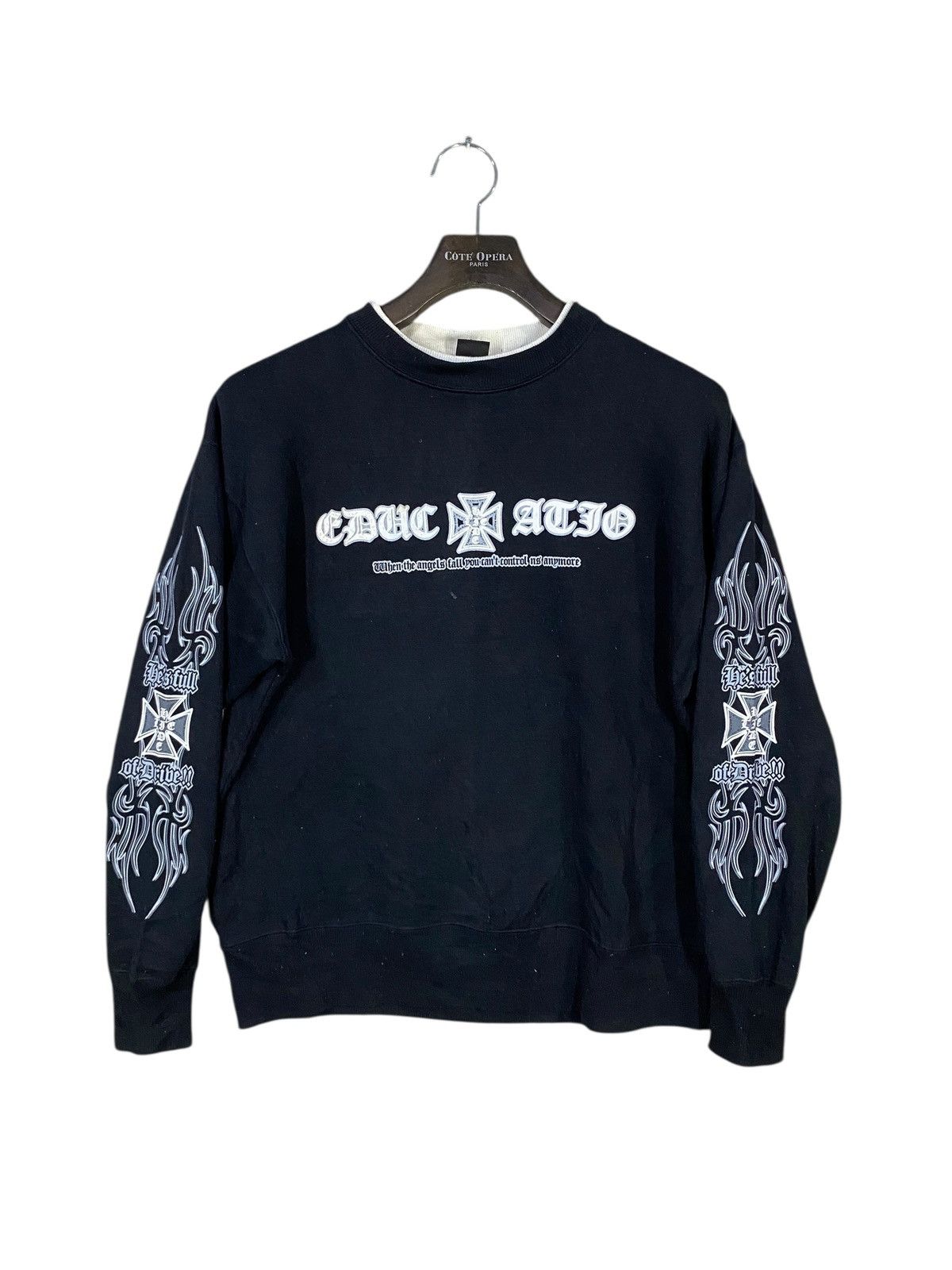 Beaumere Vintage y2k beaumere cross sweatshirt crewneck back hit Size US M / EU 48-50 / 2 - 3 Thumbnail