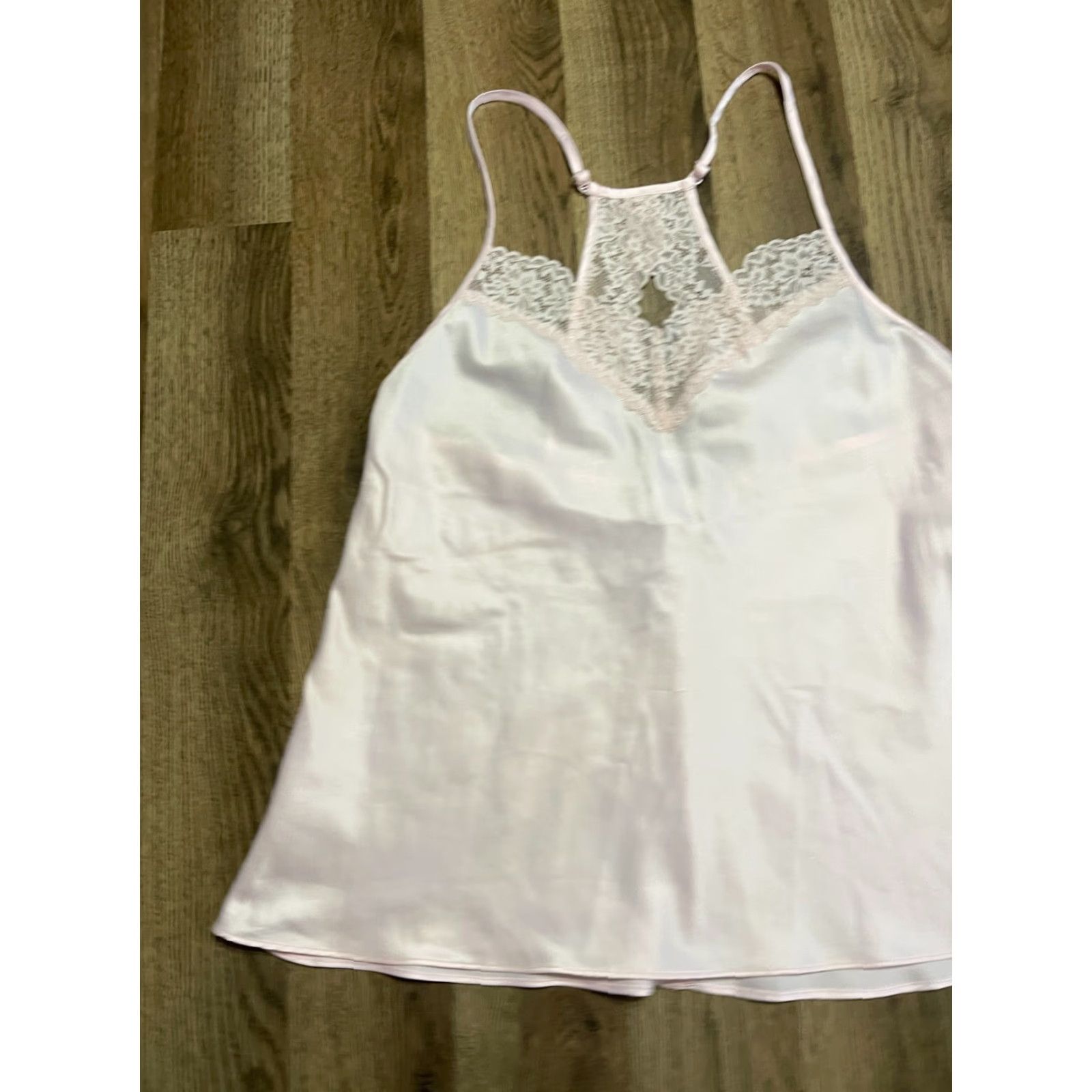 Apt. 9 APT.9 Tank Top, Women's Size Medium, Halter Neck, Lace, Pink, Tank, Women, Medium, Casual, 90s? Size M / US 6-8 / IT 42-44 - 3 Thumbnail