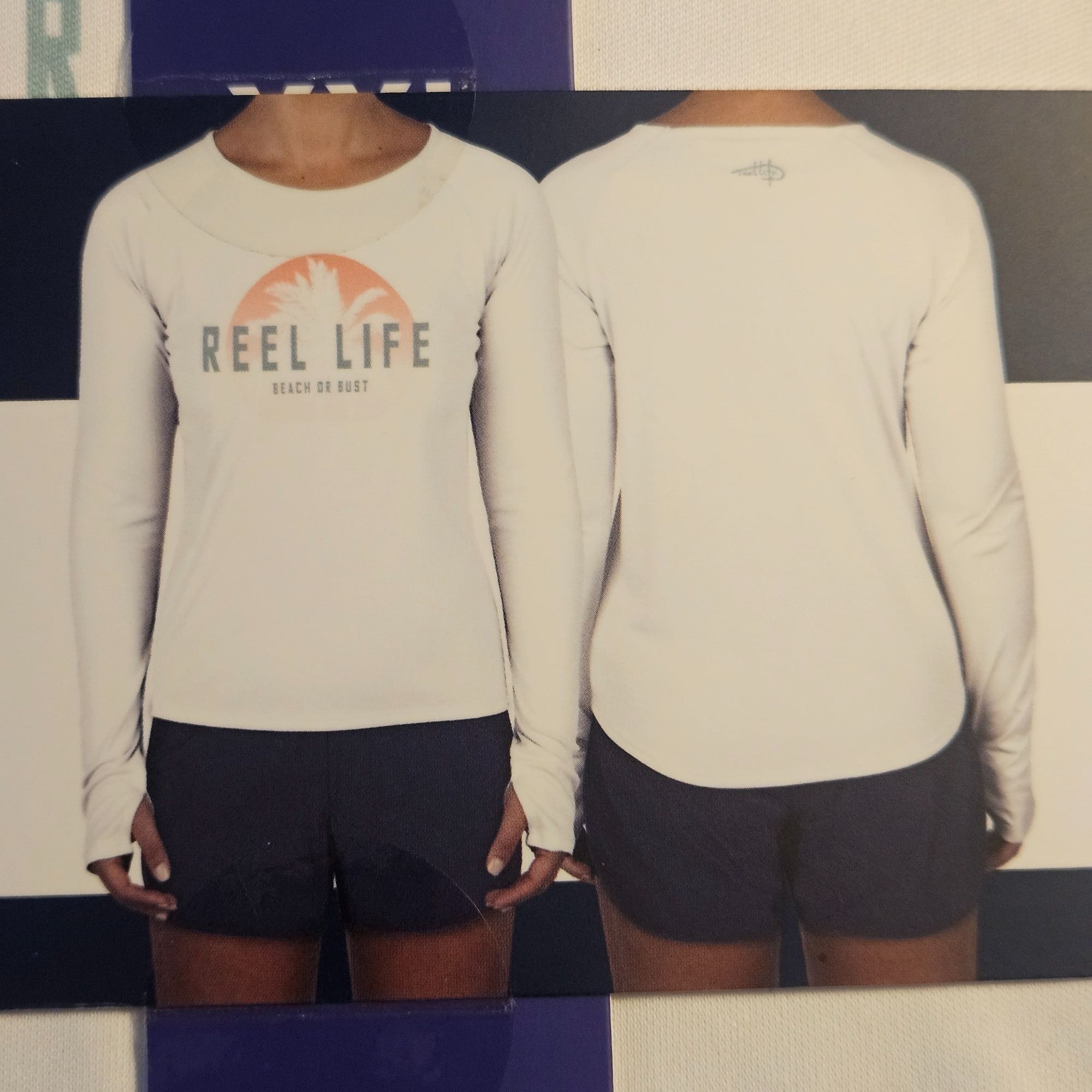 Other Reel Life NWT Women’s Jax Beach UV Long Sleeve White Top XXL Size XXL / US 16-18 / IT 52-54 - 4 Thumbnail