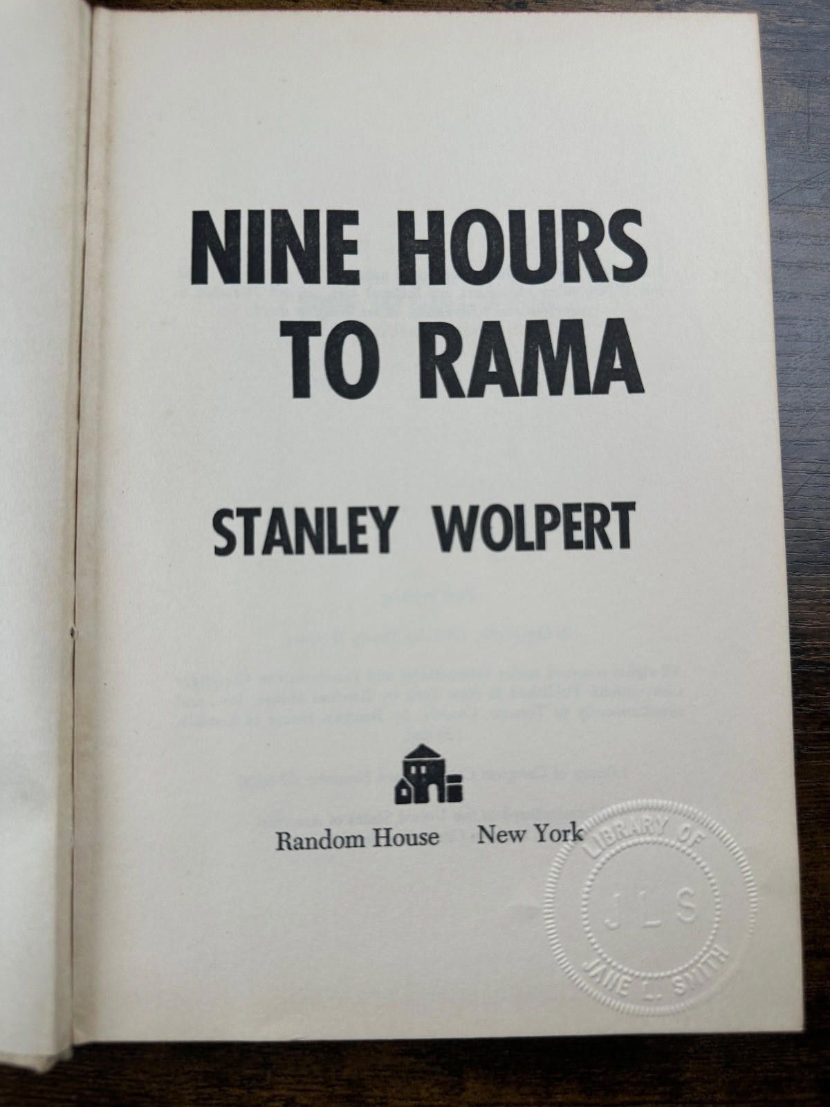 Unknown London Nine Hours to Rama by Stanley Wolpert - Vintage Hardcover Size ONE SIZE - 9 Thumbnail