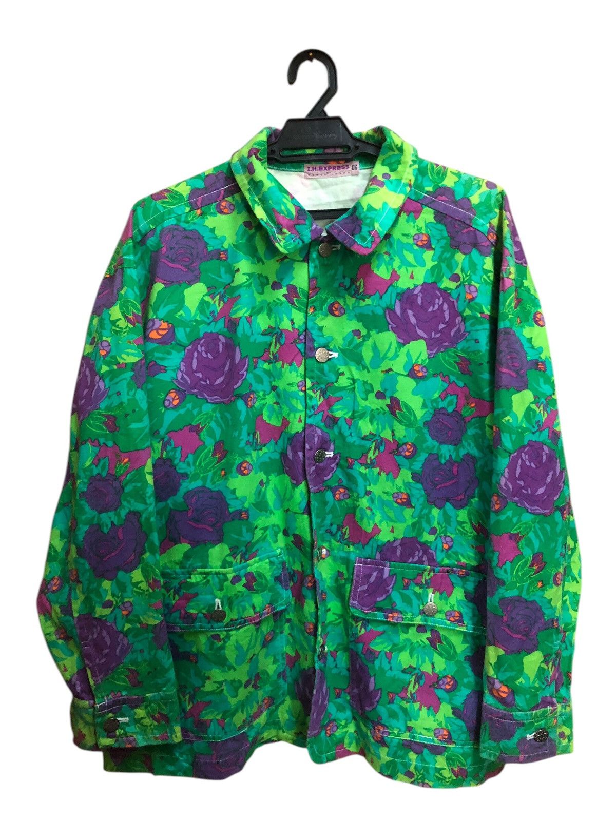 Japanese Brand I.N Express by Nobuo lkeda Floral Motif Jacket Size US M / EU 48-50 / 2 - 1 Thumbnail