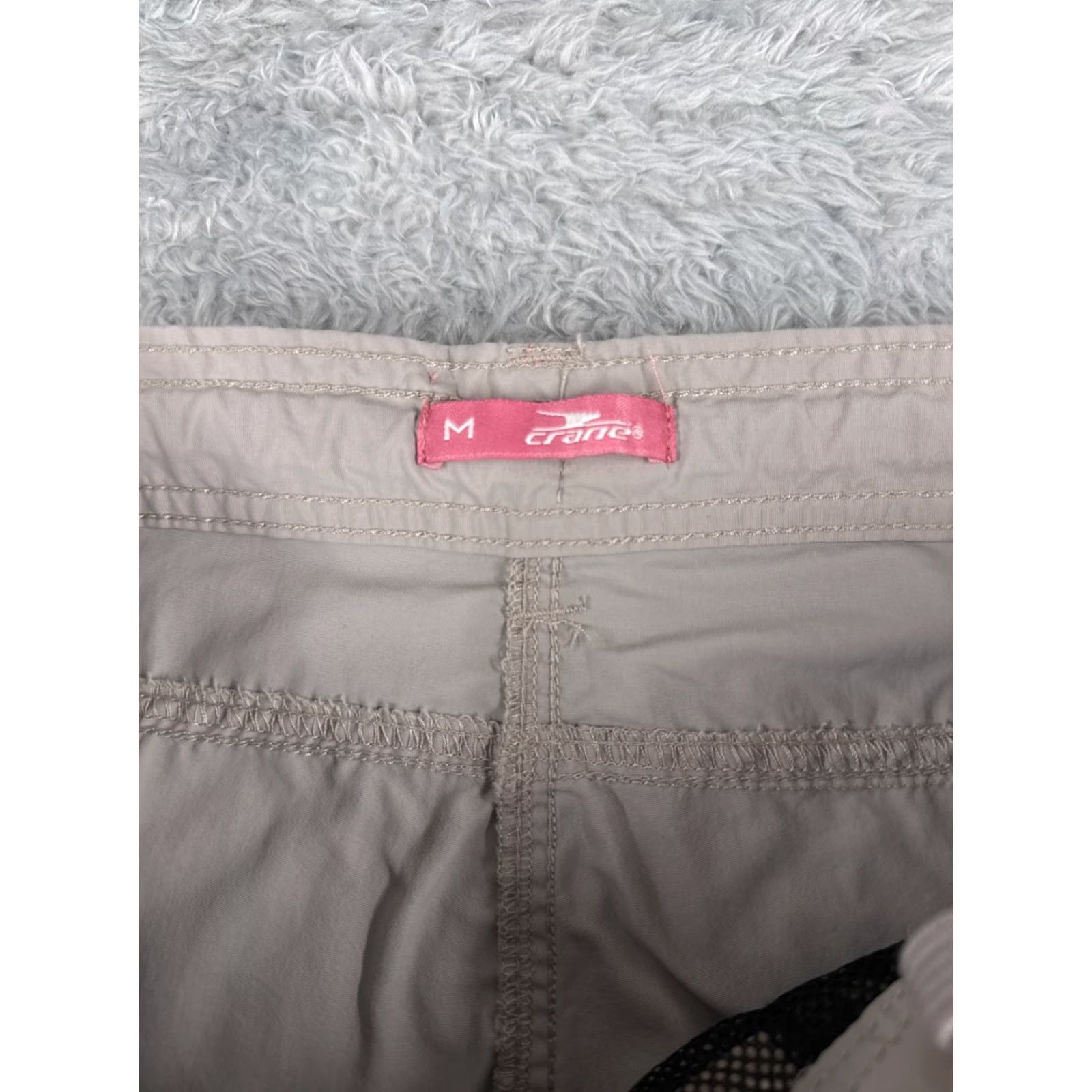 Vintage Kirkland Pants Women Medium Gray Nylon Cargo Straight Leg 32x30 Regular Size 32" / US 10 / IT 46 - 6 Thumbnail