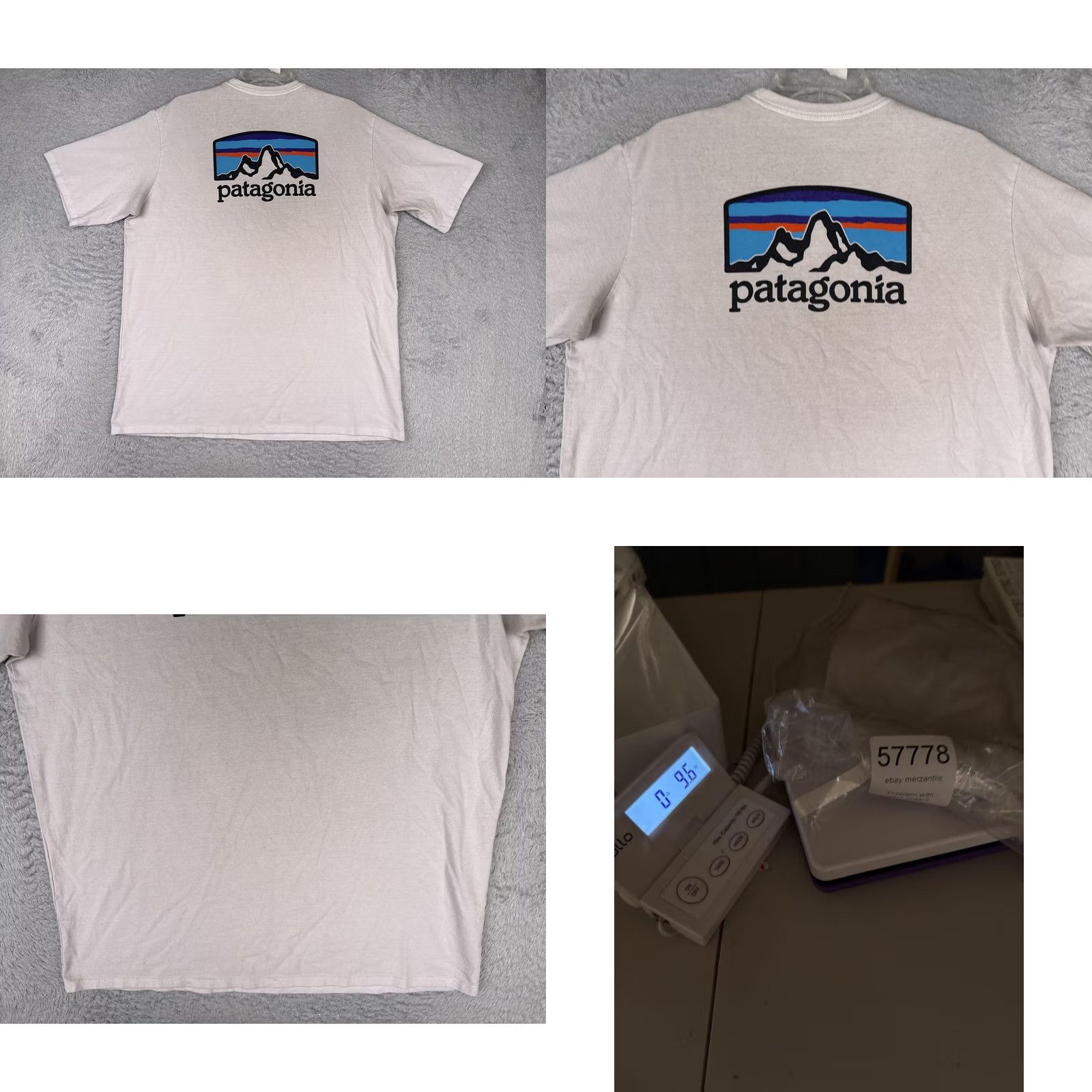 Patagonia Patagonia Shirt Mens L White Responsibili-Tee Graphic Crew Neck Short Sleeve Size US L / EU 52-54 / 3 - 9 Thumbnail