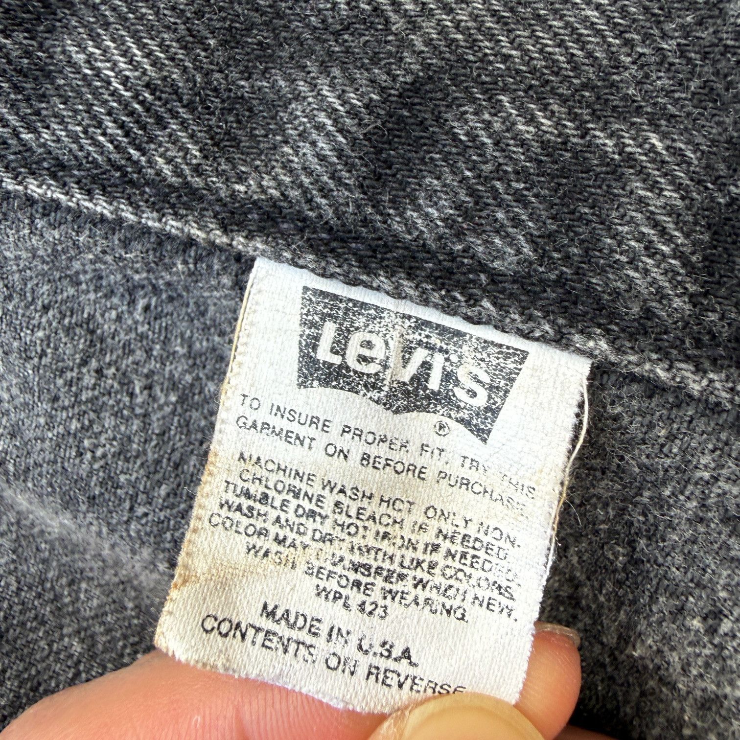 Levi's Vintage Levis Black Denim Jacket 70598 Size US S / EU 44-46 / 1 - 4 Thumbnail