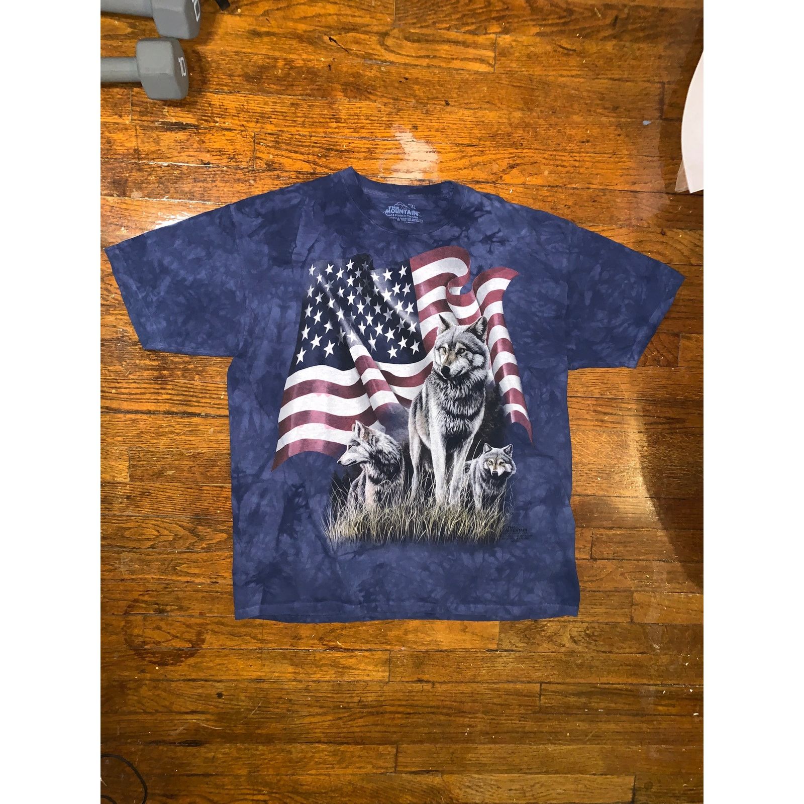 The Mountain The Mountain Patriotic Wolves XL Tie Dye American Flag Tee Size US XL / EU 56 / 4 - 2 Thumbnail