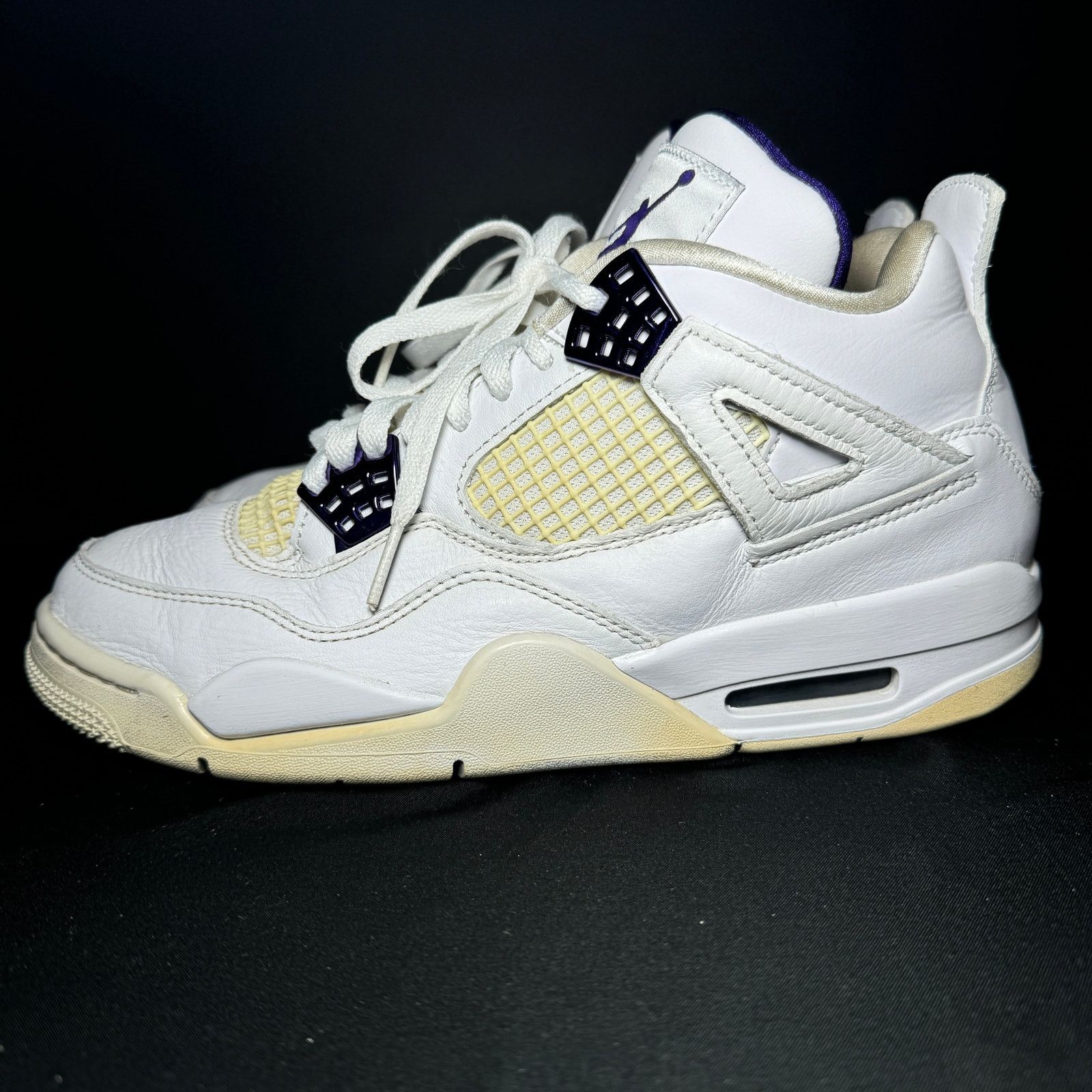 Jordan Brand × Nike Size 7.5 - Air Jordan 4 Retro Purple Metallic Men's Shoes Size US 7.5 / EU 40-41 - 9 Thumbnail