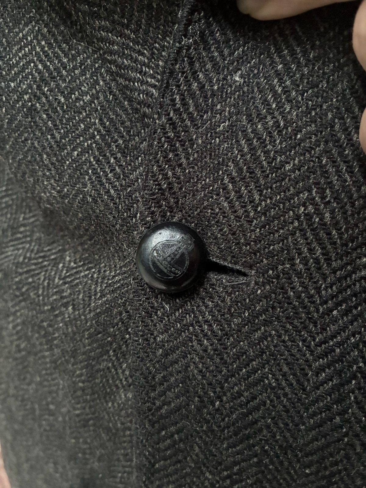 Harris Tweed MARIO BARUTTI HARRIS TWEED EXCLUSIVE HERRINGBONE SPORT COAT Size 44R - 4 Thumbnail