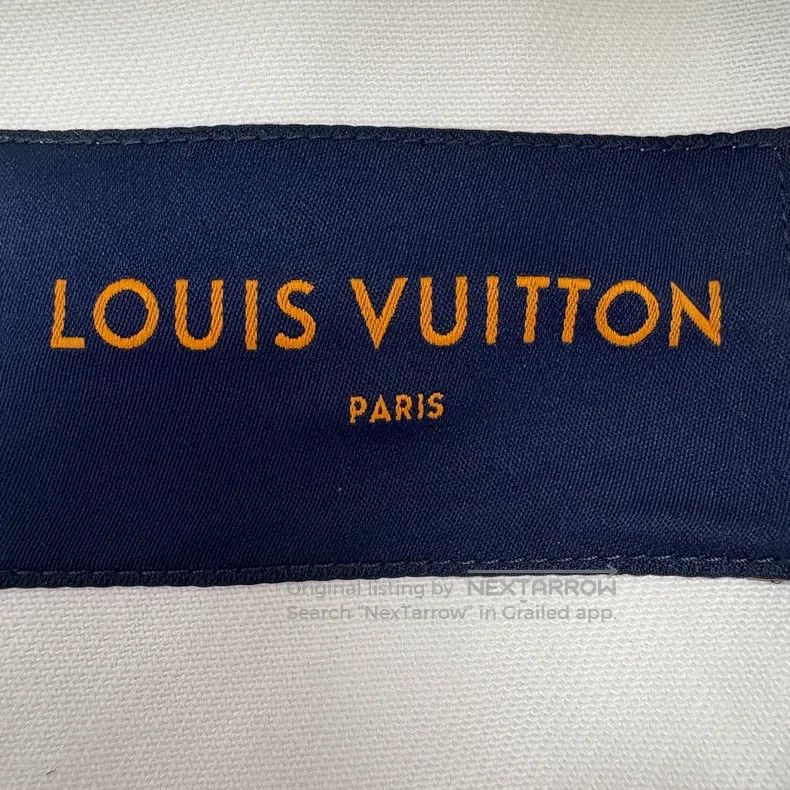 Louis Vuitton Louis Vuitton Ink-splashing logo rendering denim jacket Size US L / EU 52-54 / 3 - 6 Thumbnail