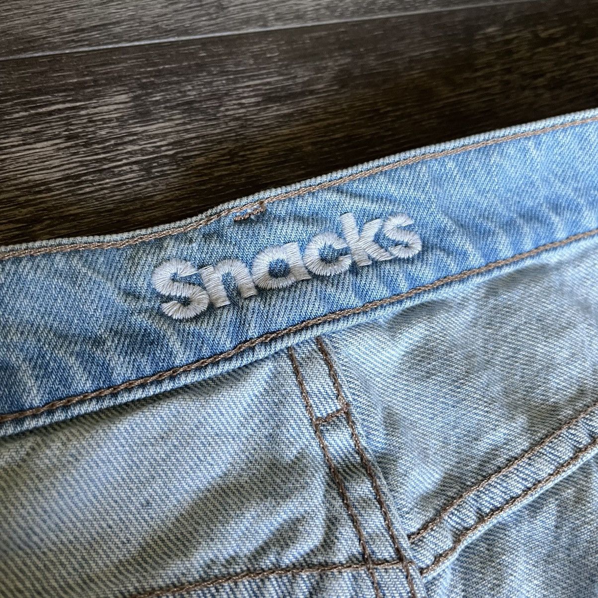 MOTHER Mother Snacks The Fun Dip Puddle Lots of Nibbles Denim Jeans Size 31" - 10 Thumbnail