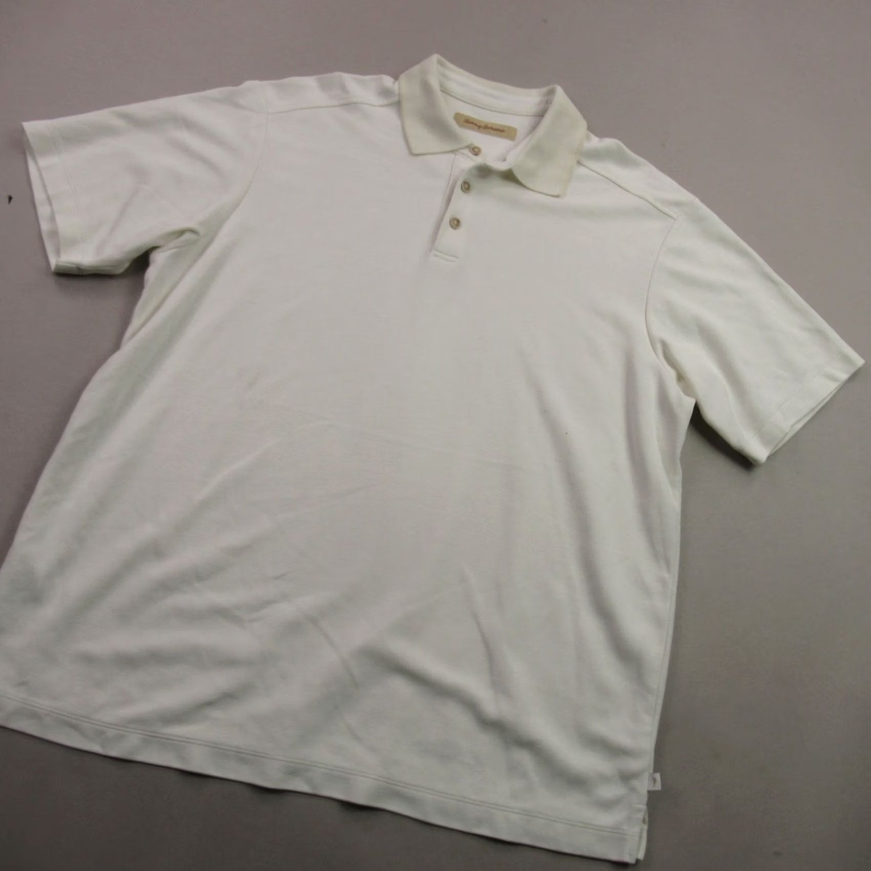 Tommy Bahama Tommy Bahama Polo Shirt Mens Large Short Sleeve White Golf Button Up Shirts Size US L / EU 52-54 / 3 - 2 Thumbnail