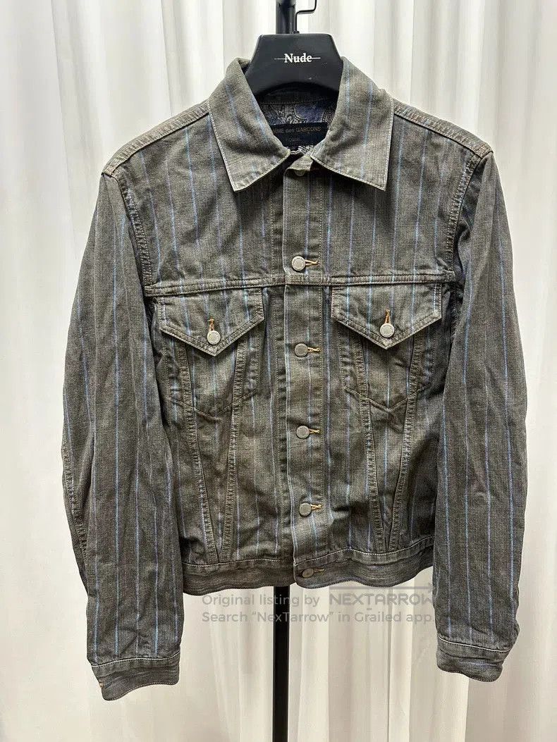 Comme des Garcons Comme des Garçons Homme Striped Denim Jacket. Size US M / EU 48-50 / 2 - 1 Thumbnail