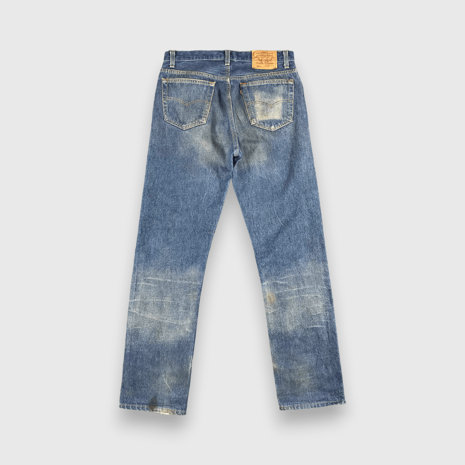 Levi's 90s Vintage Blue Wash Levis 501 Jeans-J1809 Size US 33 - 2 Thumbnail