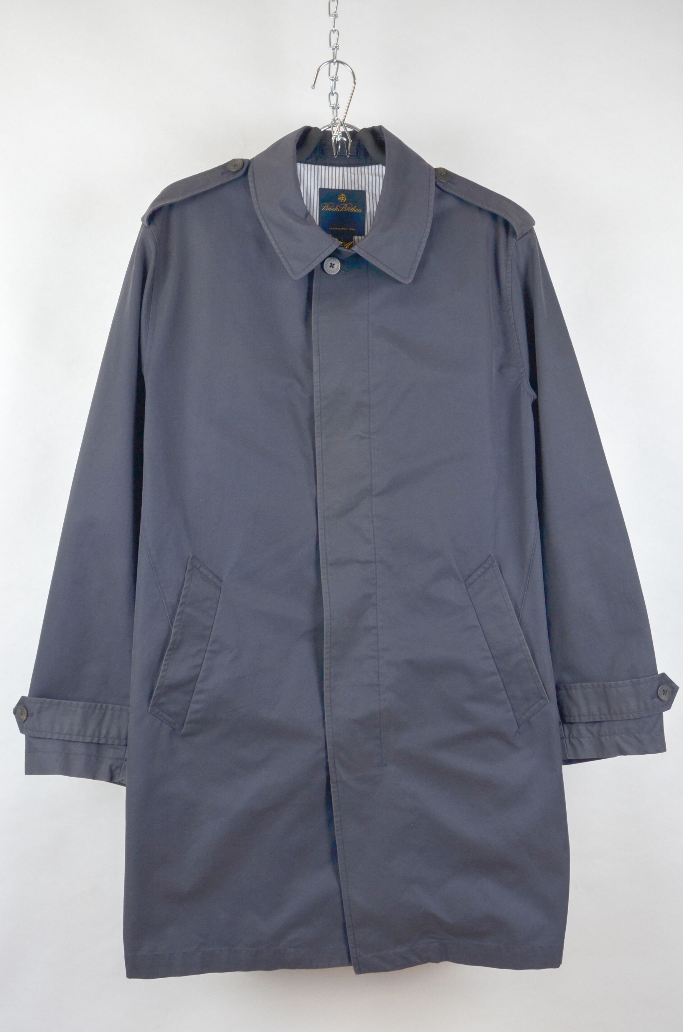 BROOKS BROTHERS Navy Trench Coat