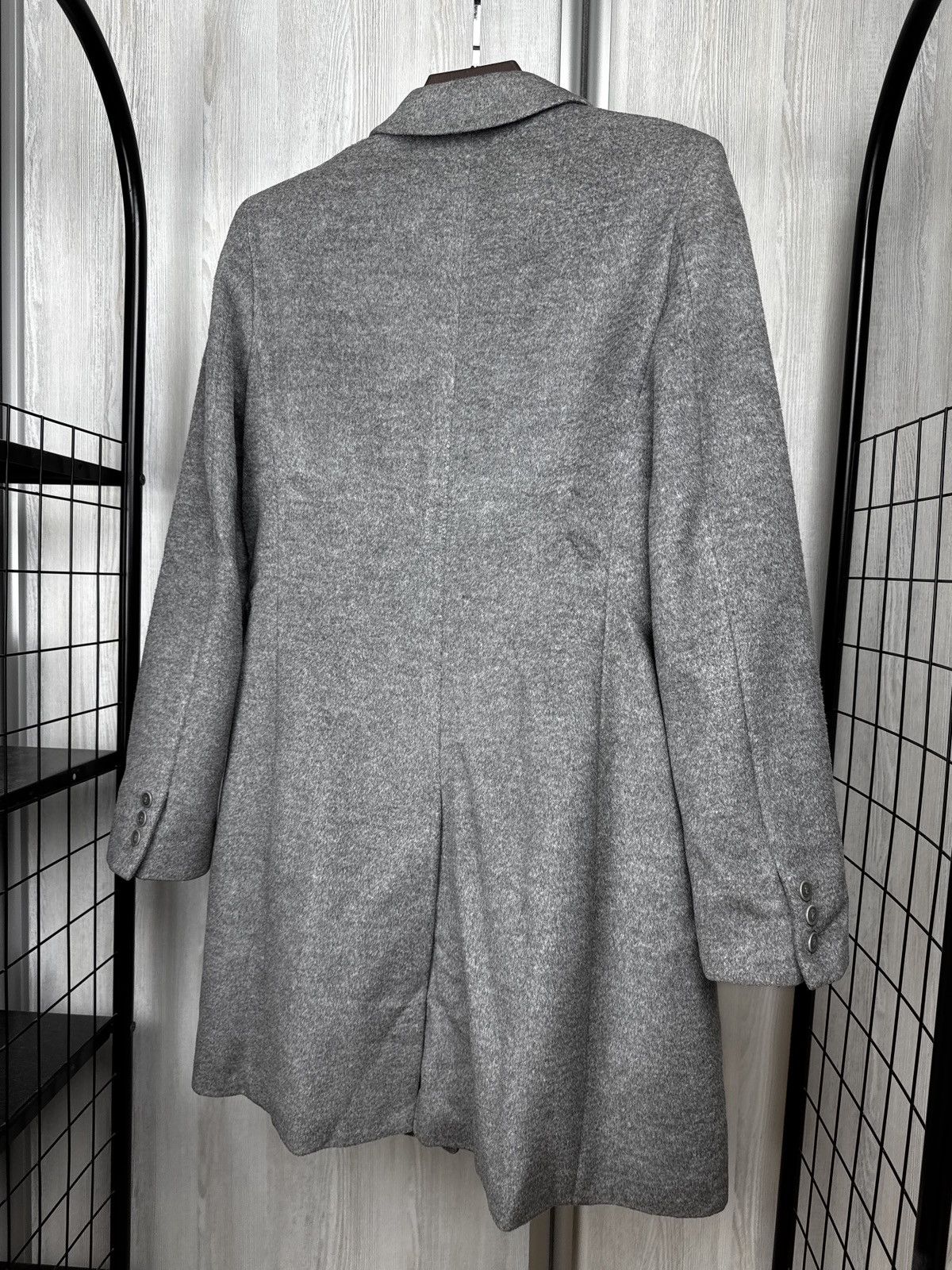 Max Mara Max Mara Studio Women's Wool Gray Coat Size US10 Size L / US 10 / IT 46 - 7 Thumbnail