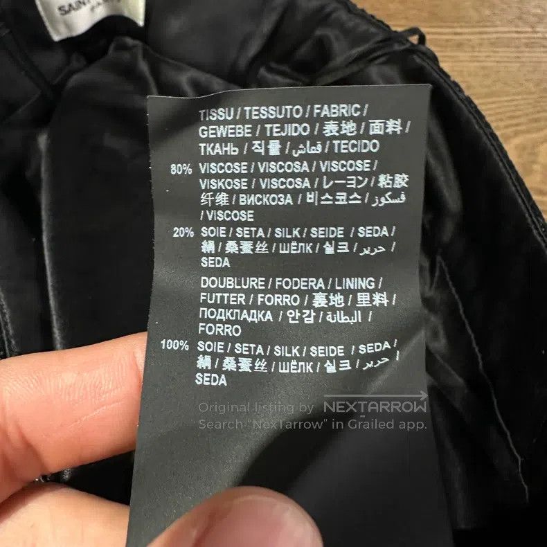 Saint Laurent Paris Saint Laurent Paris size F34 Pure Silk Imitation Lace Size 26" / US 2 / IT 38 - 6 Thumbnail