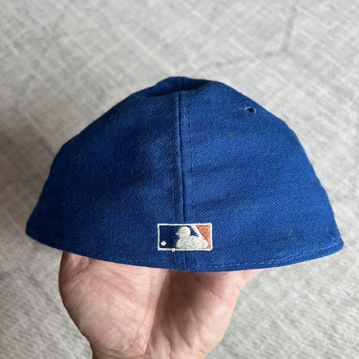 New Era Vintage 1990s New Era NY Mets Blue Baseball Wool Hat 7 1/8 Size ONE SIZE - 6 Thumbnail