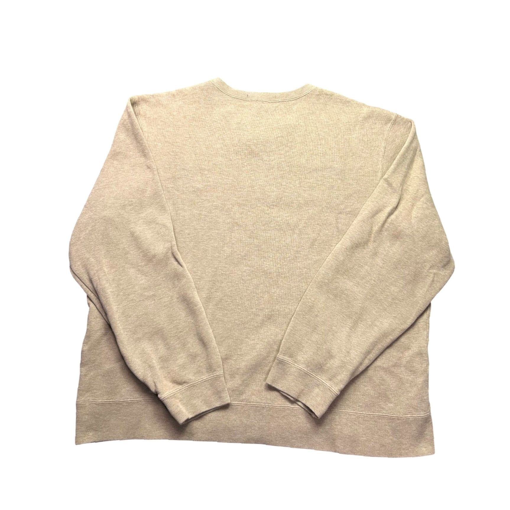 Polo Ralph Lauren VINTAGE Polo Ralph Lauren V Neck Sweater Mens 2XL Tan Cotton Knit Pullover Logo Classic Size US XXL / EU 58 / 5 - 2 Thumbnail