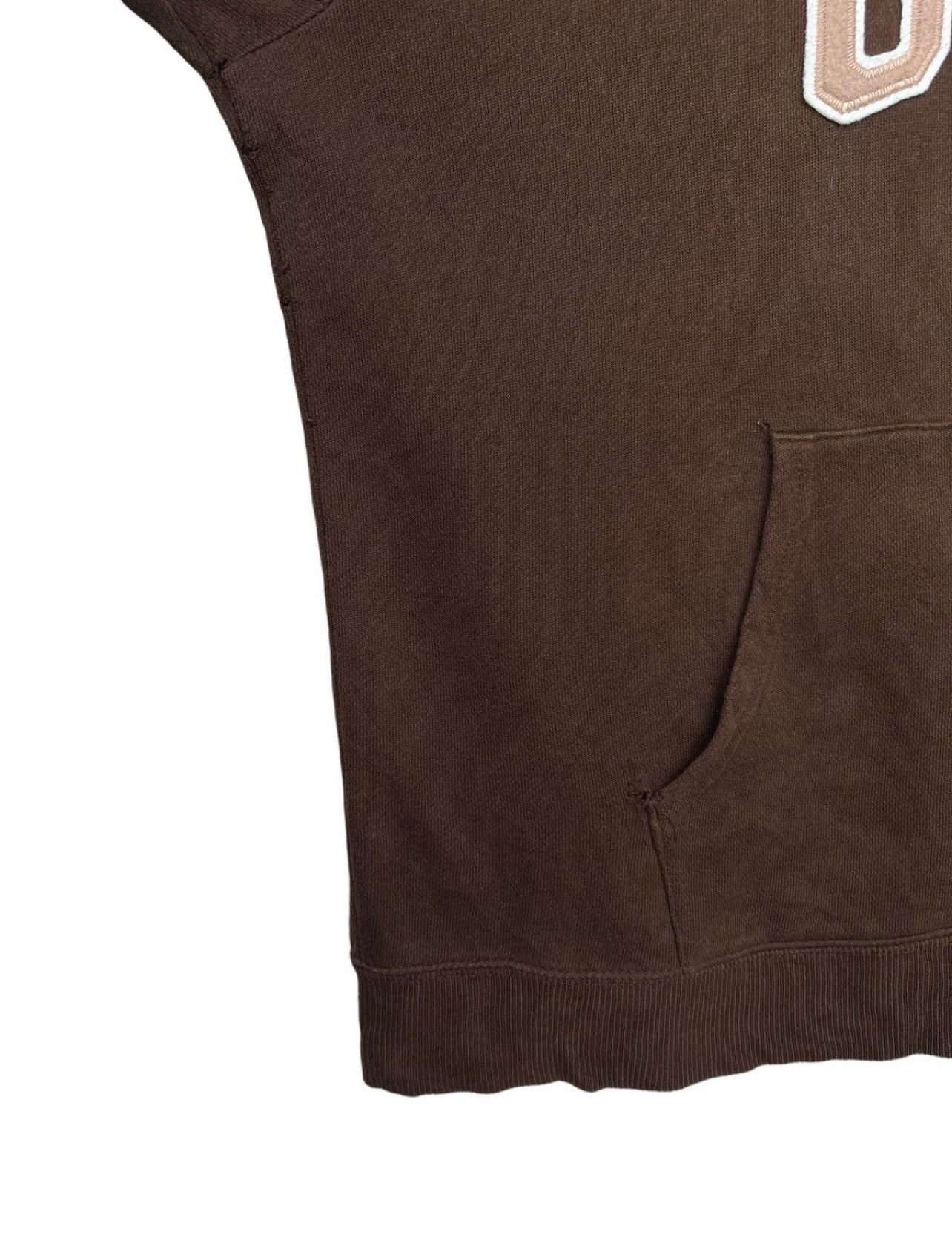 Gap Vintage Gap Brown Distressed Baggy Boxy Hoodie Size US L / EU 52-54 / 3 - 9 Thumbnail