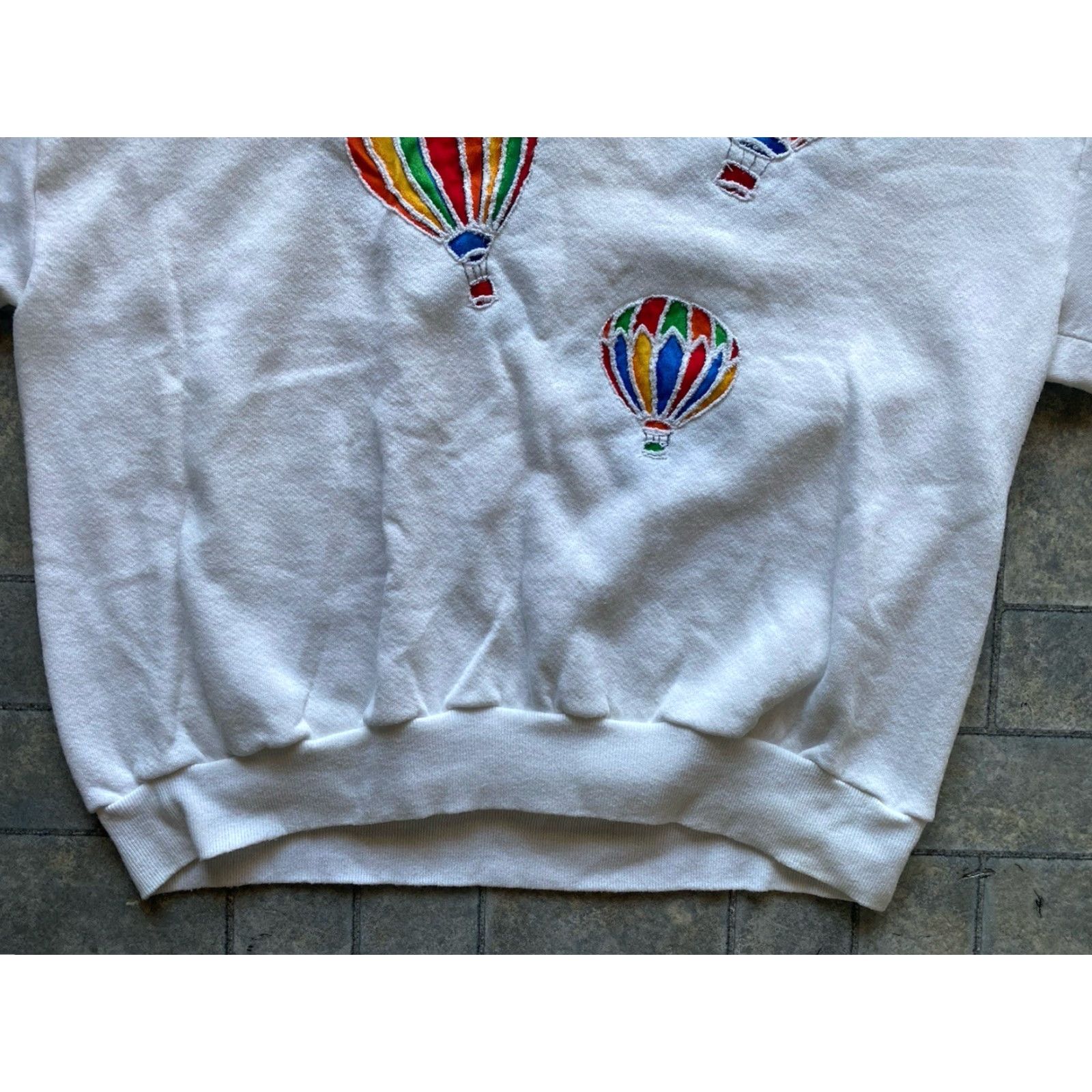 Jerzees VINTAGE Jerzees Sweatshirt White XL Men Pullover Made In USA Hot Air Balloons Size US XL / EU 56 / 4 - 3 Thumbnail