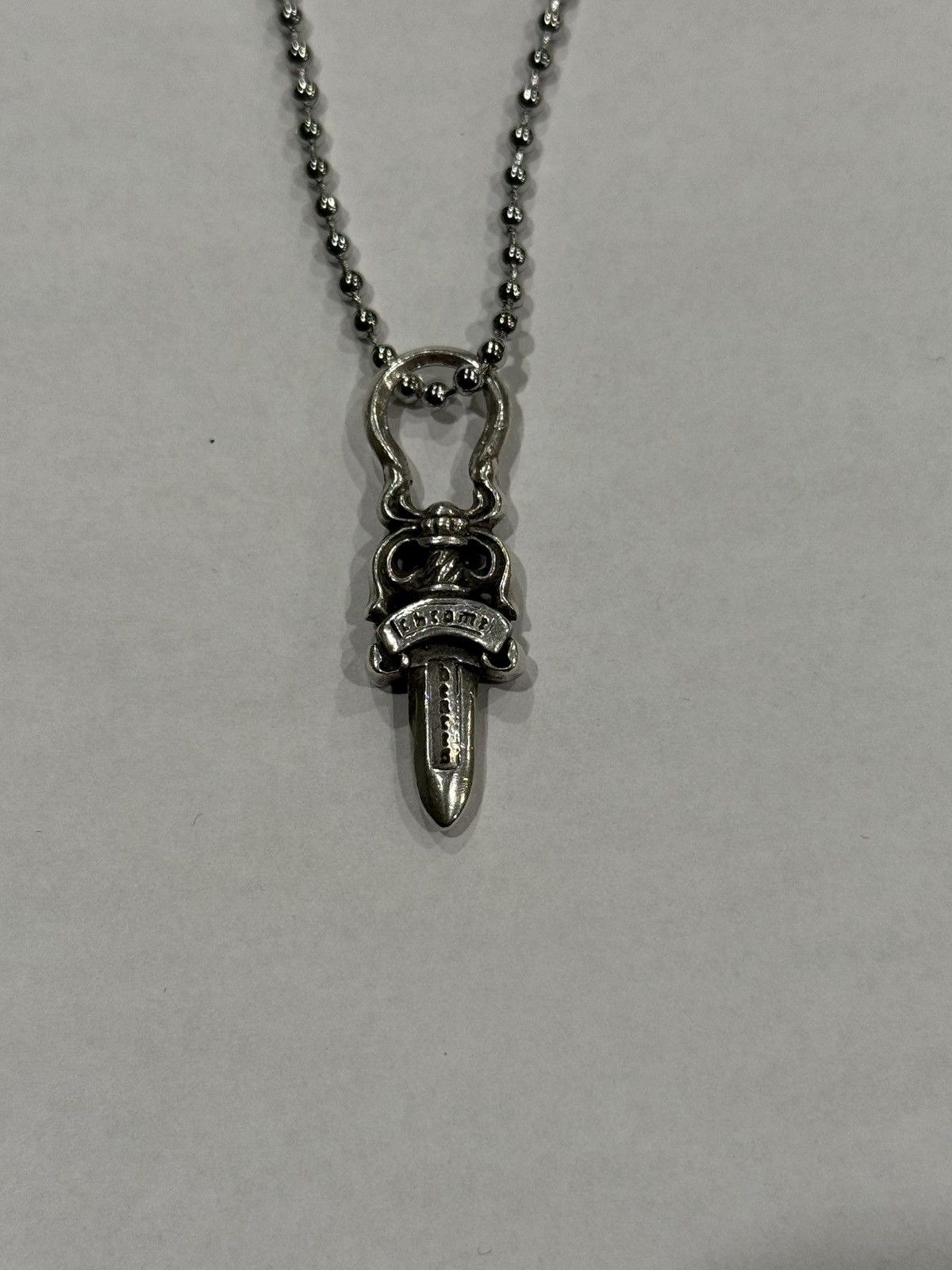 Chrome Hearts Chrome Hearts Dagger Pendant Silver Ball Chain Necklace #5 Size ONE SIZE - 12 Thumbnail