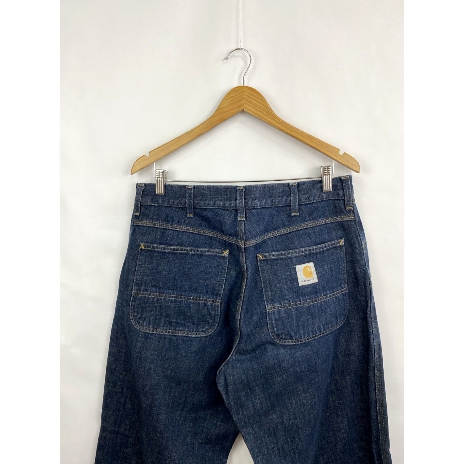 Carhartt VINTAGE Carhartt Jeans 90s Blue 34/32 Men Jeans 90s Vintage Carhartt Work Jeans Mens Blue 90s Size US 34 / EU 50 - 3 Thumbnail
