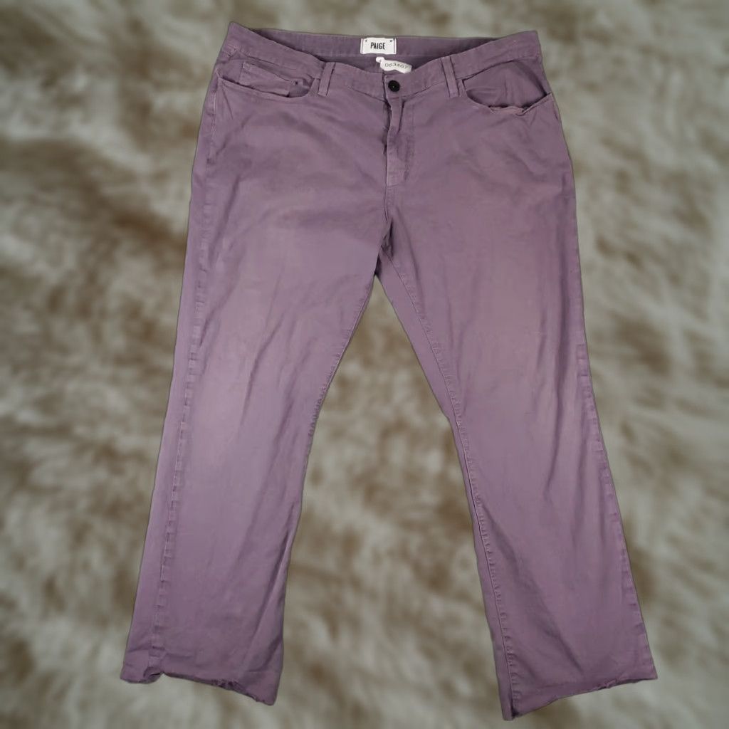 Paige Paige Jeans Mens 38x29 Gray Cut Off Straight Pants Regular Fit Size US 38 / EU 54 - 1 Thumbnail