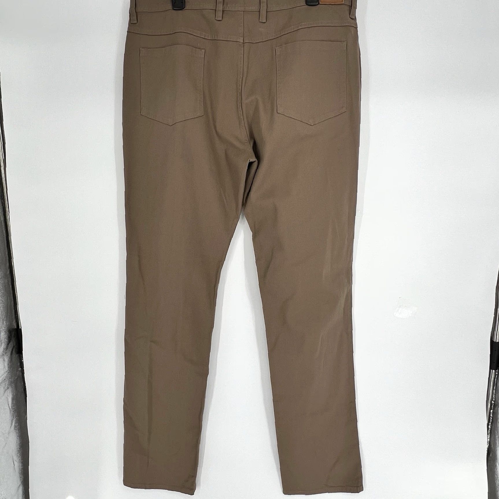 Vintage Genteal Comfort Flex 5-Pocket Pants Walnut Brown Size 38x34 Mens Regular Straight Knit Cotton Spandex Size US 38 / EU 54 - 6 Thumbnail