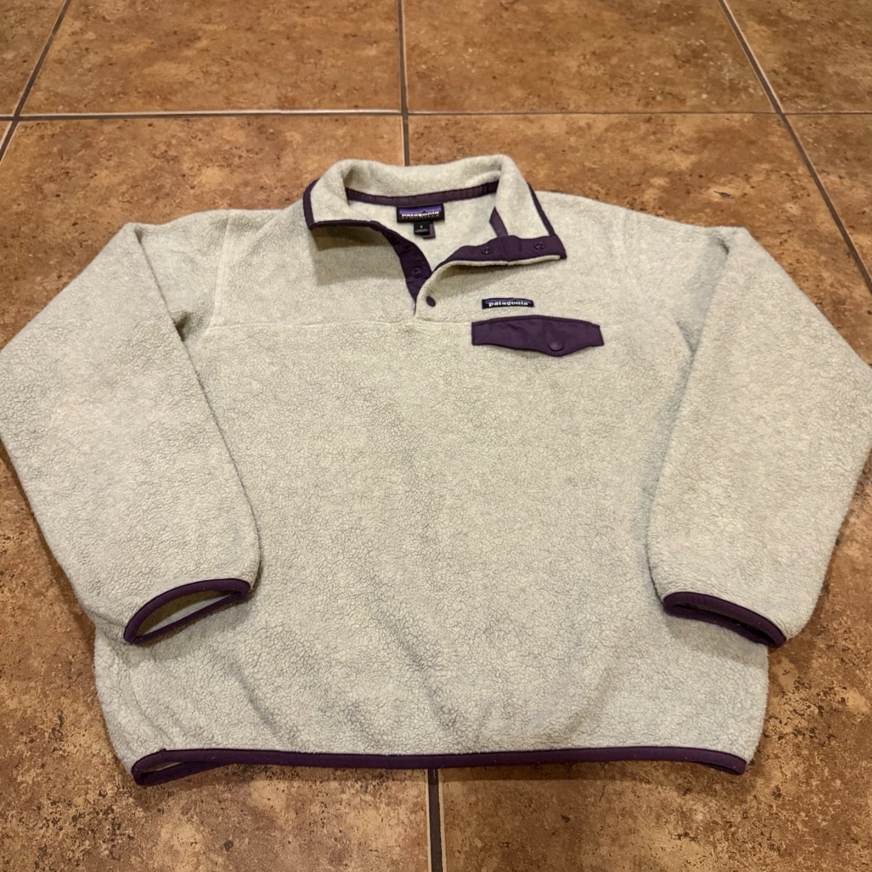 Patagonia VINTAGE Patagonia Snap-T Fleece Jacket Grey Pullover Sweater Mens Small Synchilla VTG Size US S / EU 44-46 / 1 - 2 Thumbnail