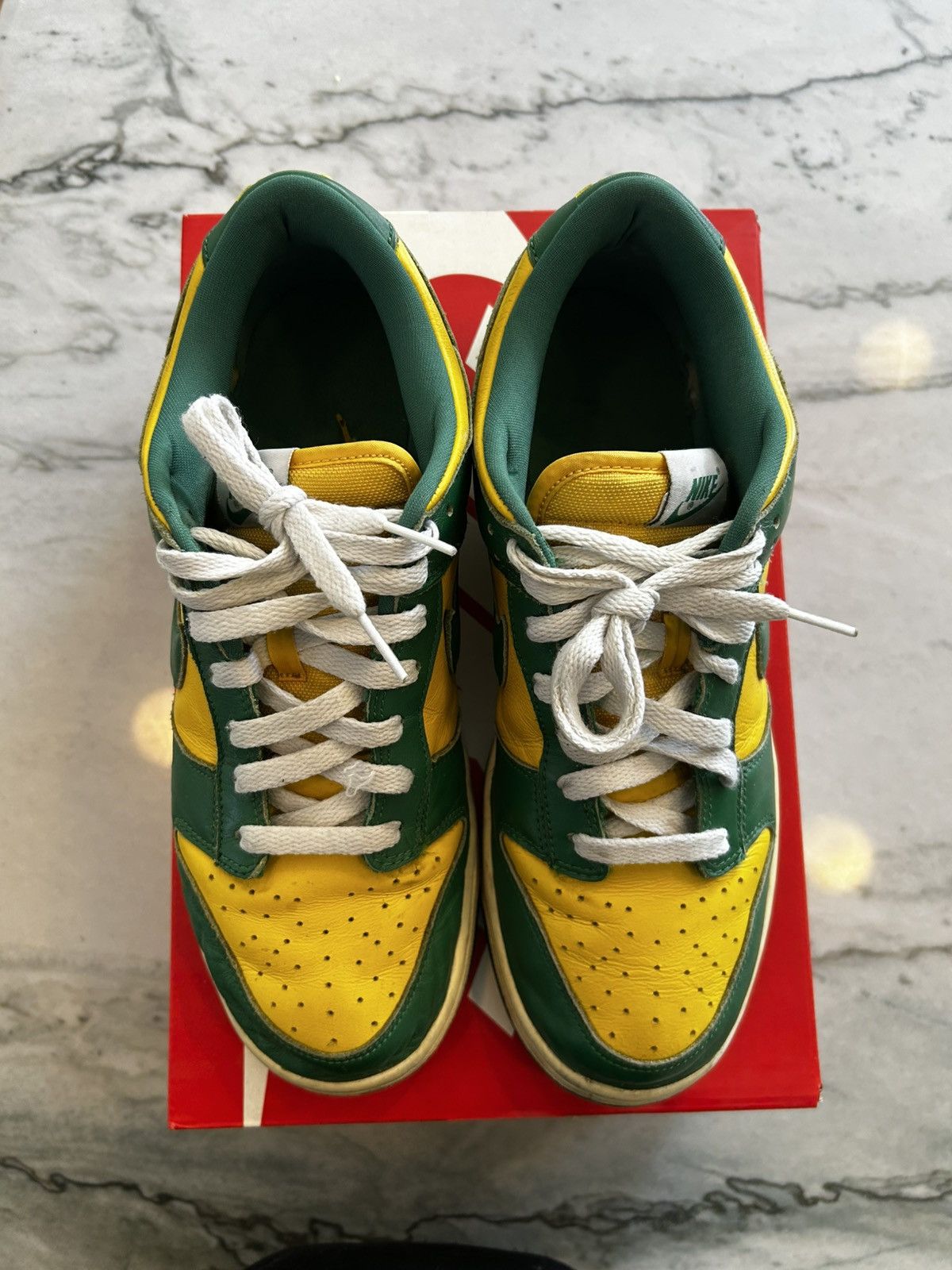 Nike Dunk Low SP Varsity Maize/Pine Green “Brazil” Size US 9.5 / EU 42-43 - 3 Thumbnail
