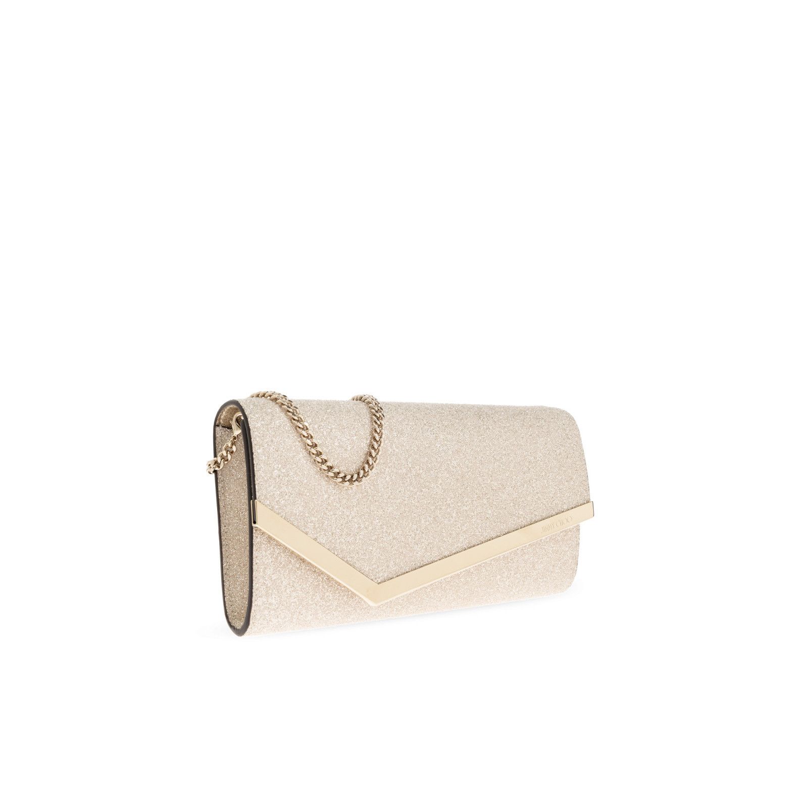 Jimmy Choo JIMMY CHOO Emmie Light Gold Clutch Bag New And Authentic Size ONE SIZE - 3 Thumbnail