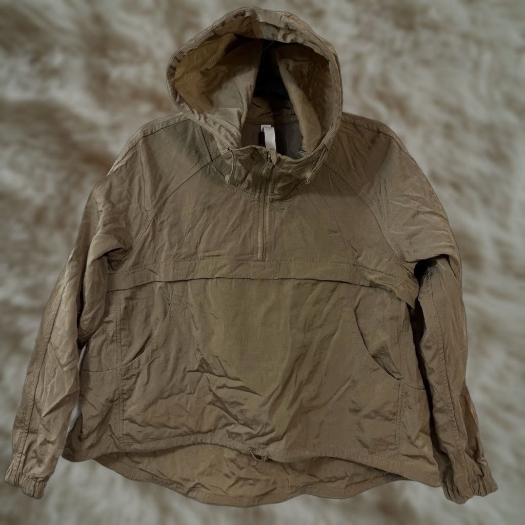 Lululemon Lululemon Seek Vistas 1/2 Zip Jacket Frontier Size M/L Khaki Brown Women Jacket 1/2 Zip, Activewear, Travel, Casual, Basic Jacket, Brown, 90s? Size M / US 6-8 / IT 42-44 - 1 Thumbnail