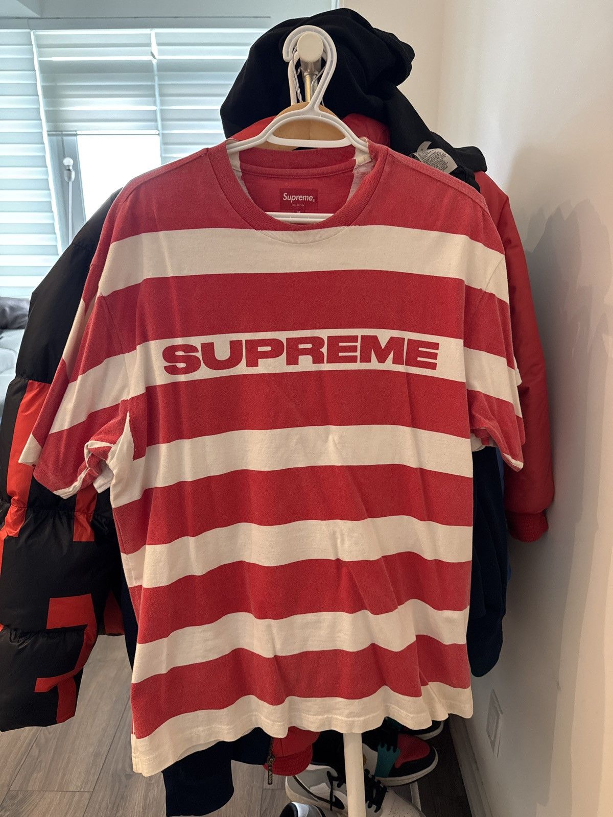 Supreme Supreme Striped T-Shirt Size US M / EU 48-50 / 2 - 1 Thumbnail