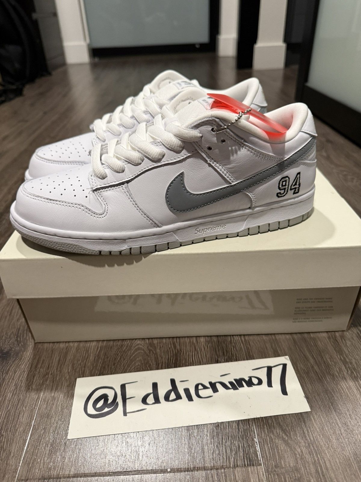 Nike × Supreme Nike SB Dunk Low Supreme 94 Size US 8.5 / EU 41-42 - 7 Thumbnail