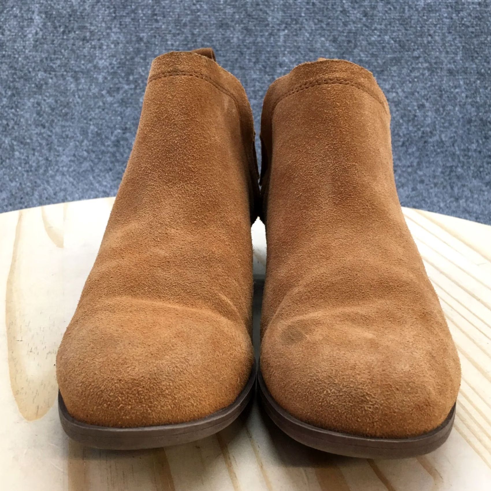 Toms Toms Boots Womens 8.5 Deia Ankle Booties Brown Suede Side Zip Heels 10014697 Size US 9 / IT 39 - 4 Thumbnail