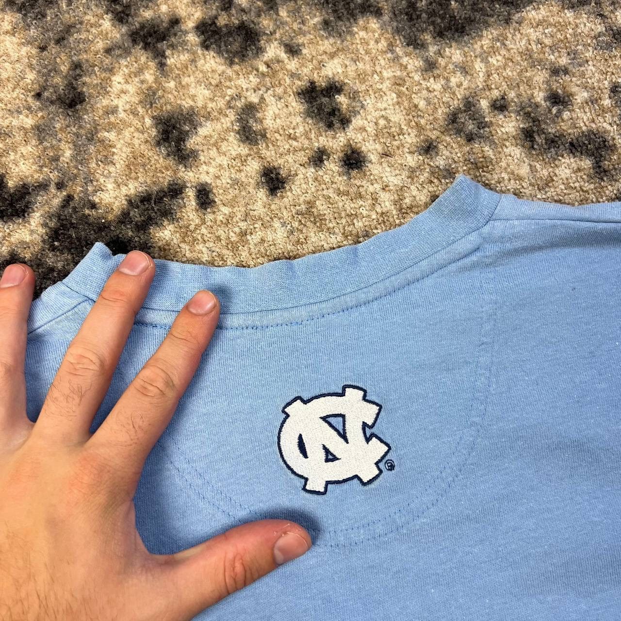 Nike Nike Carolina Big Logo Vintage Y2K Center Swoosh Long Sleeve Size US L / EU 52-54 / 3 - 7 Thumbnail