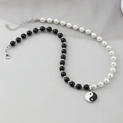 Jewelry Black white Necklace Size ONE SIZE - 4 Thumbnail