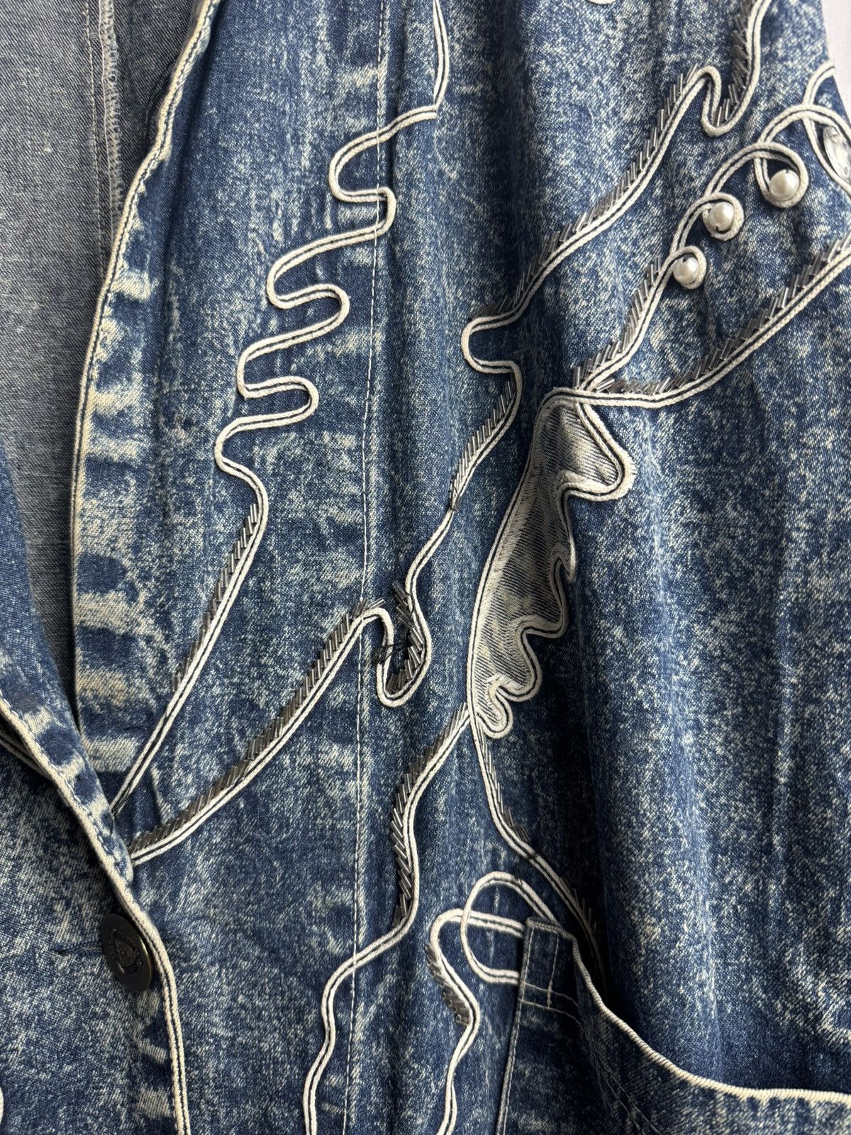 If Six Was Nine × Japanese Brand × Le Grande Bleu (L.G.B.) Japanese Style Denim Like Blazer Issey ys style Size US L / EU 52-54 / 3 - 4 Thumbnail