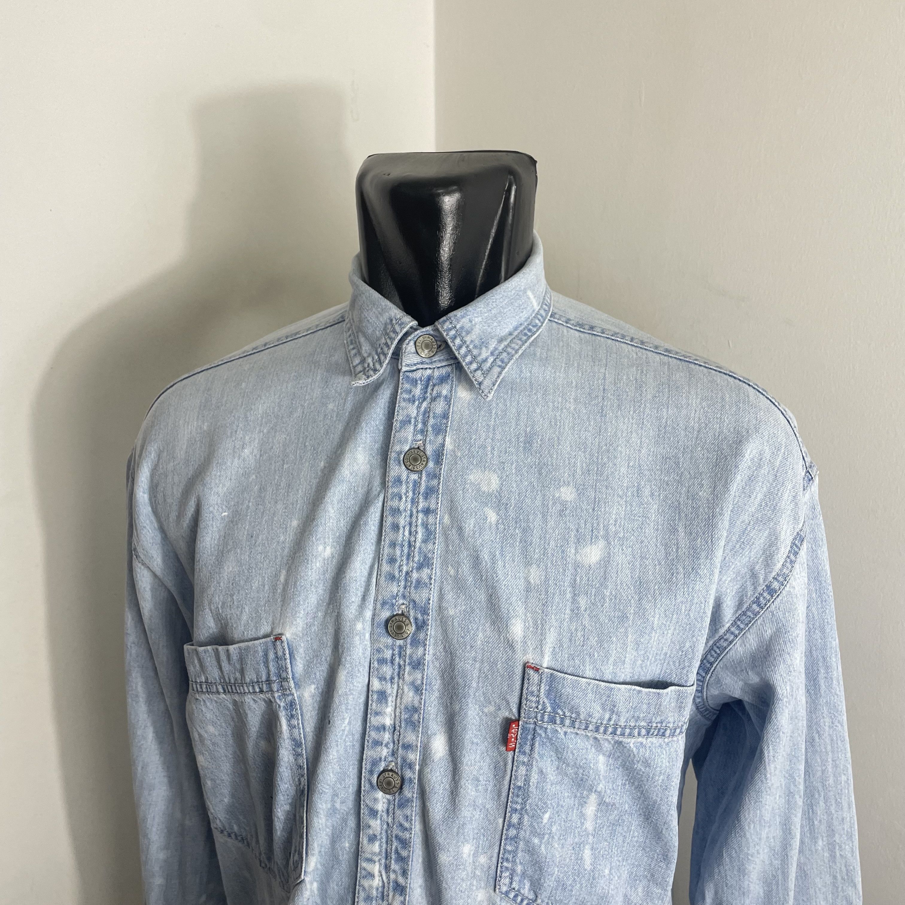 LVC × Levi's × Levi's Vintage Clothing LEVIS WORK SHIRT OVERSIZE DISTRESS RED TAB Size US M / EU 48-50 / 2 - 2 Thumbnail