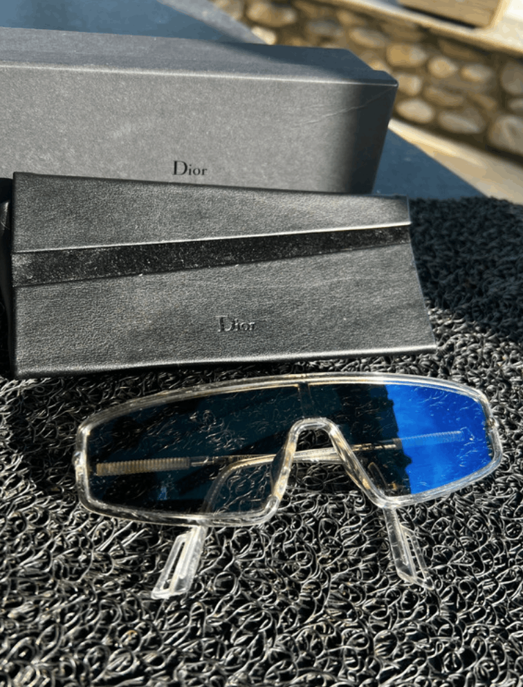 Pre-owned Dior X John Galliano Christian Dior Sunglasses Mercure Pop Shield Vintage