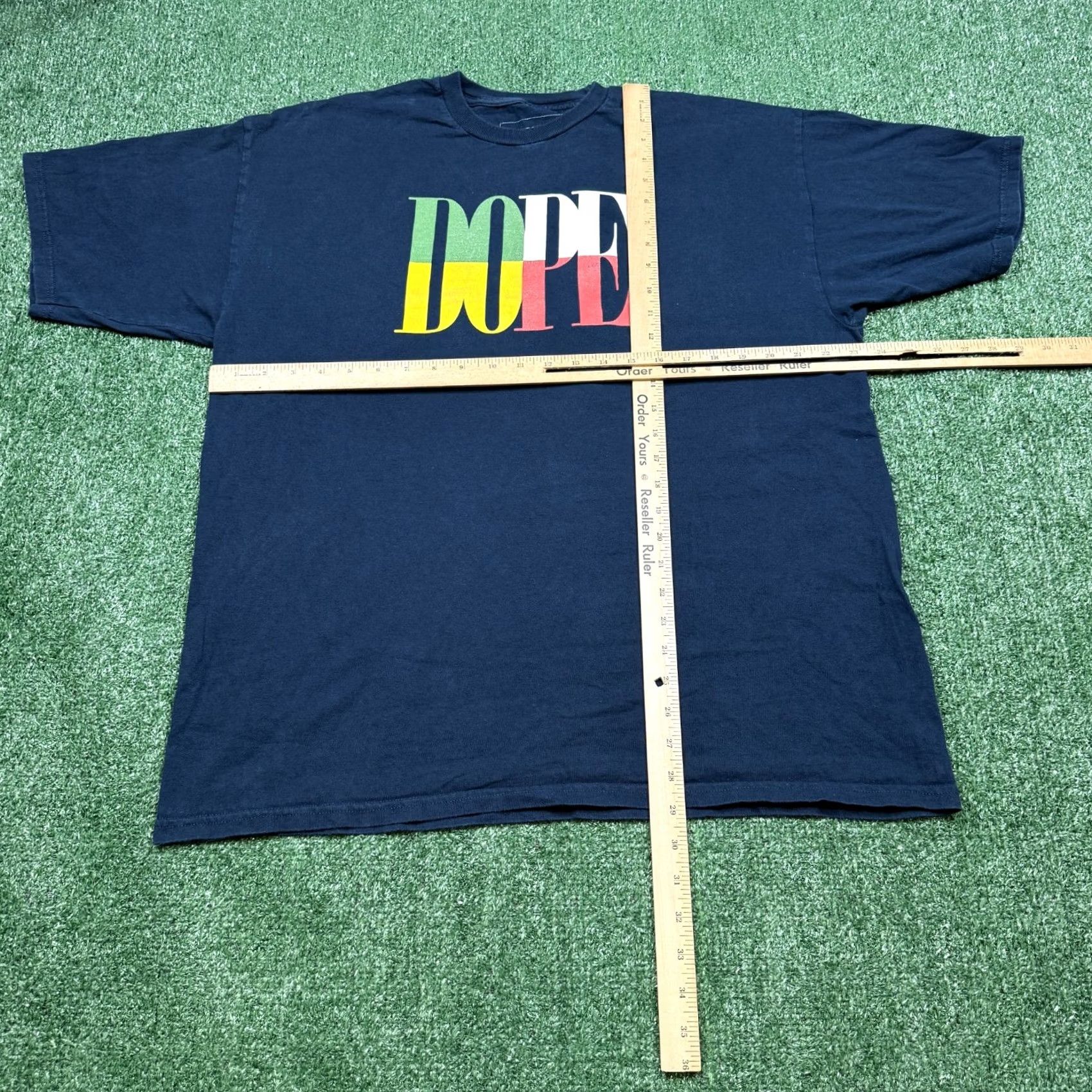Vintage DOPE Dope Brand Graphic T Shirt Men XL Blue Short Sleeve Crew Neck Streetwear Size US XL / EU 56 / 4 - 3 Thumbnail