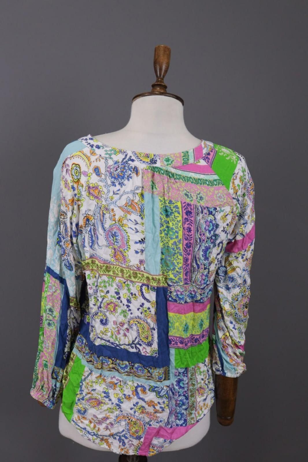 Designer Emily Van Den Bergh Jasquard Floral Blouse Shirt Size 40 Size M / US 6-8 / IT 42-44 - 10 Thumbnail