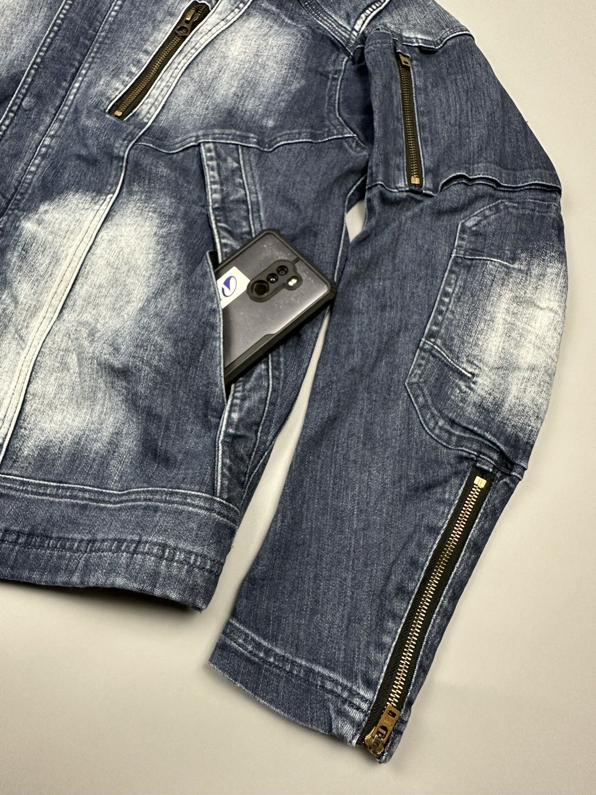 If Six Was Nine × Le Grande Bleu (L.G.B.) NWZ Next Workerz X Feildcore Cordura Denim Jacket Size US XXL / EU 58 / 5 - 11 Thumbnail