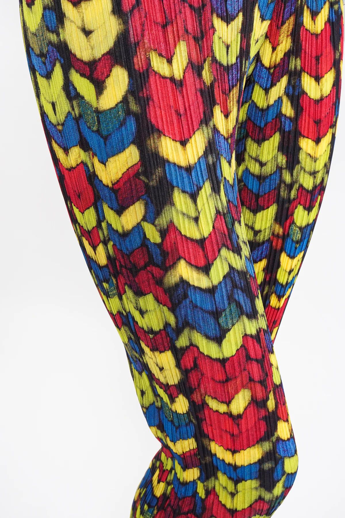 Pleats Please Issey Miyake RARE🔥AW 2001 PLEATED YARN KNIT PRINT PANT Size 25" / US 0 / IT 36 - 9 Thumbnail
